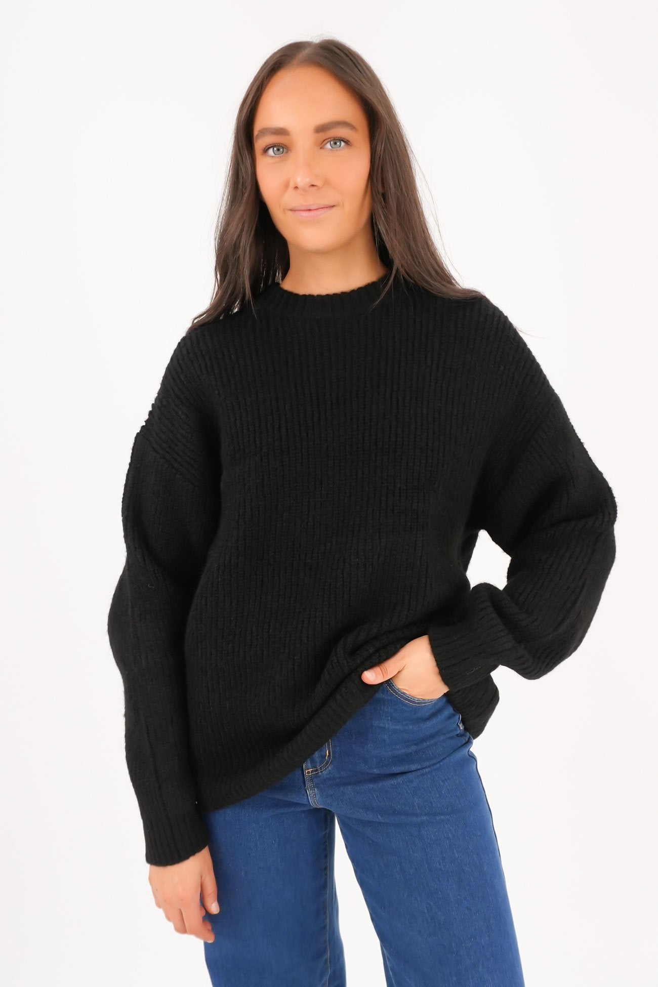 Selena Knit Top Black