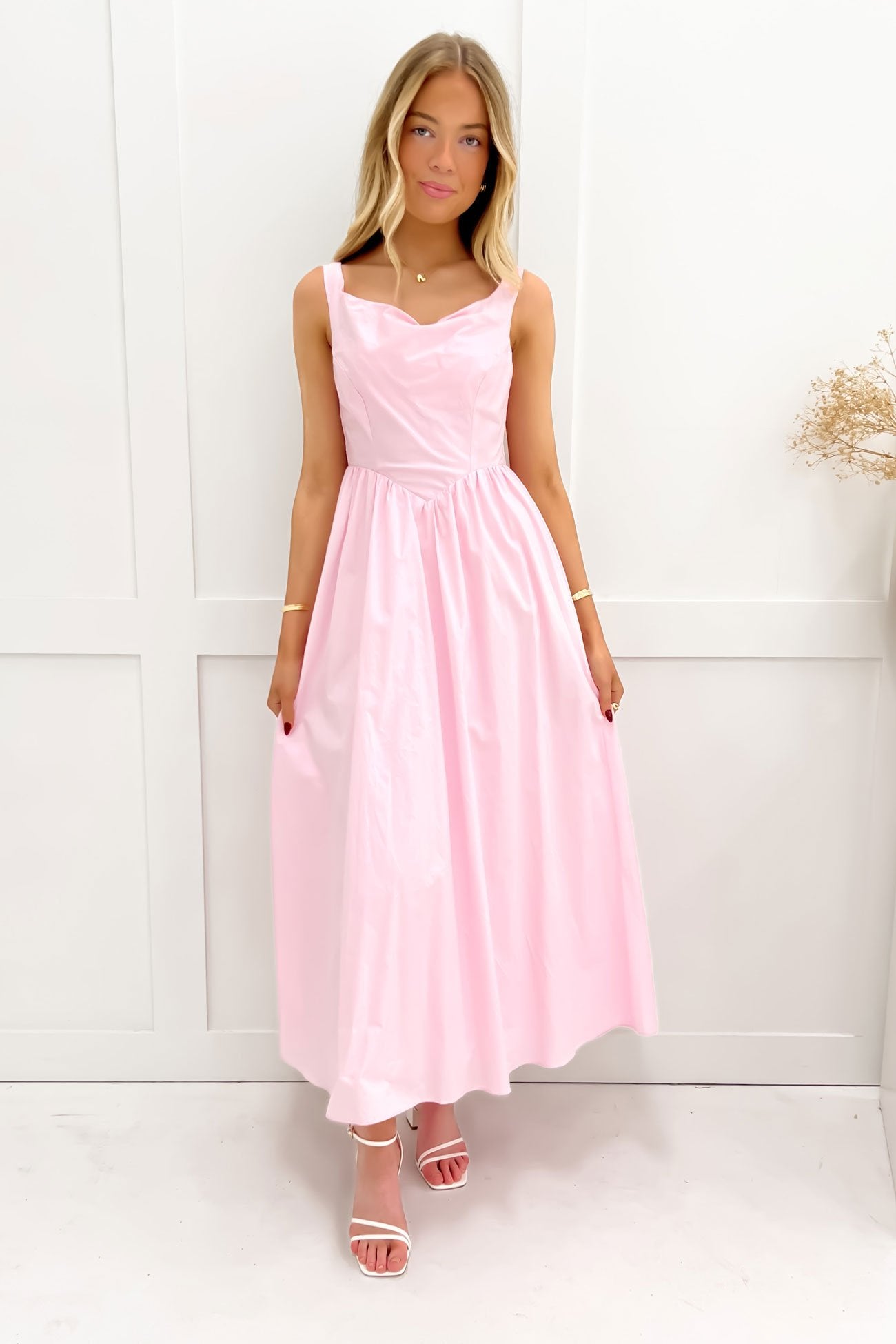 Shamira Midi Dress Pink