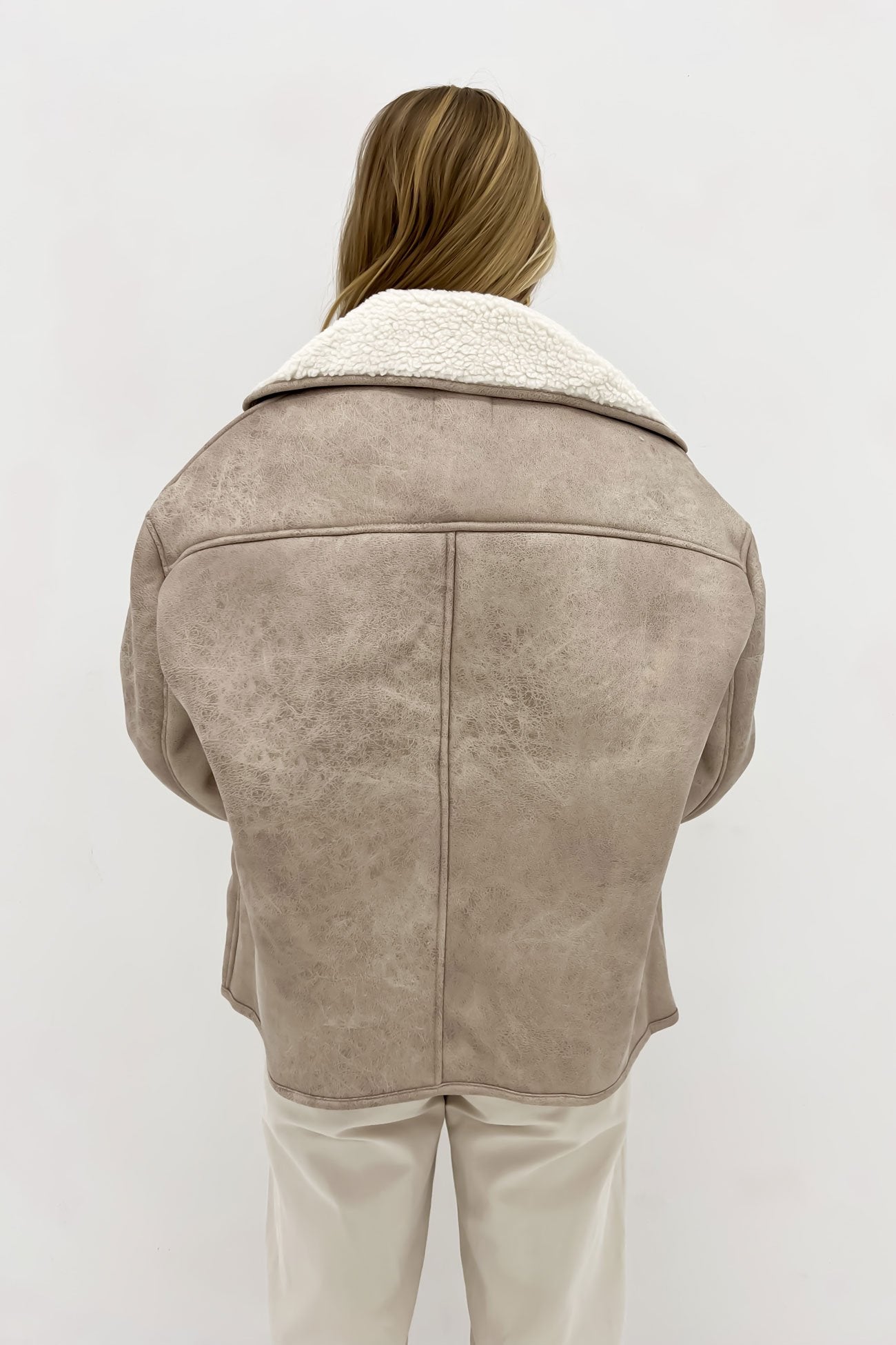 Shannon Sherpa Jacket Beige