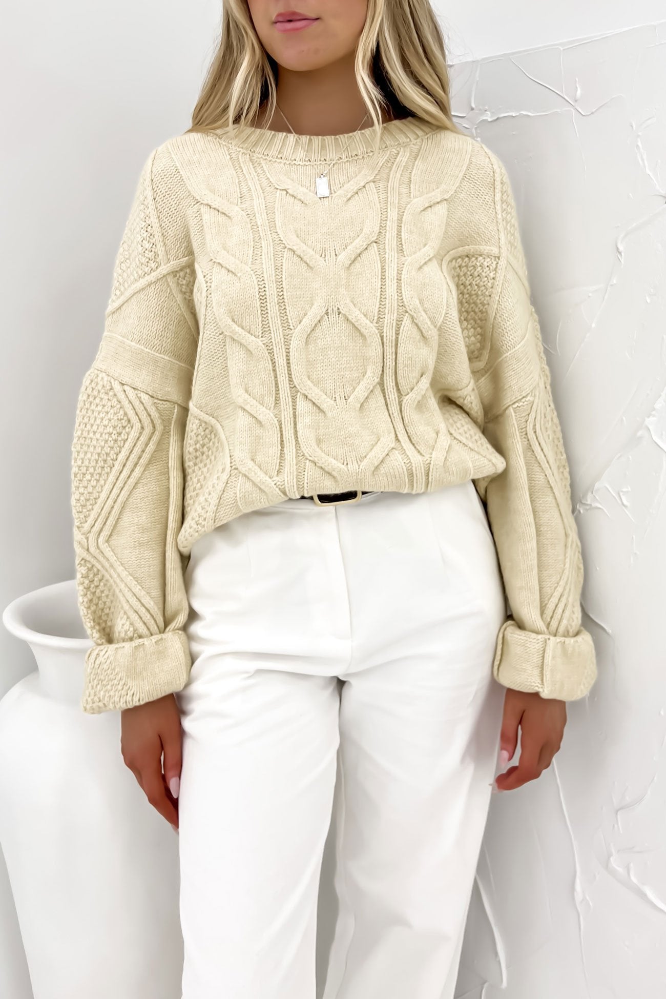 Sharni Knit Cream