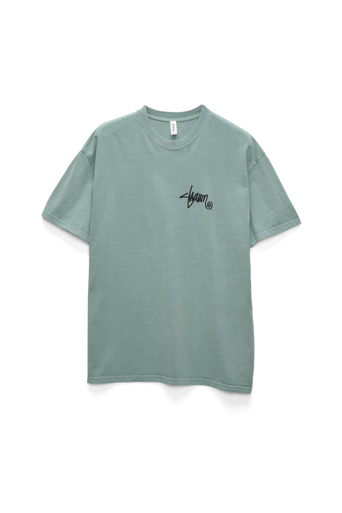 Shawn Script Tee Washed Sage