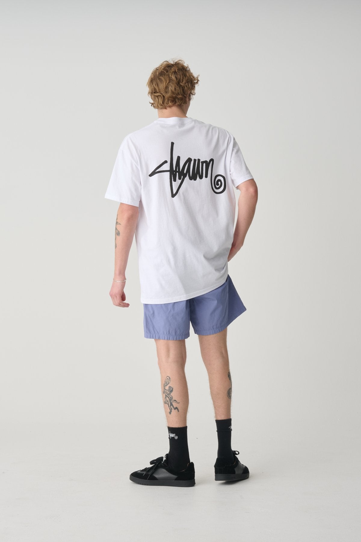 Shawn Script Tee White