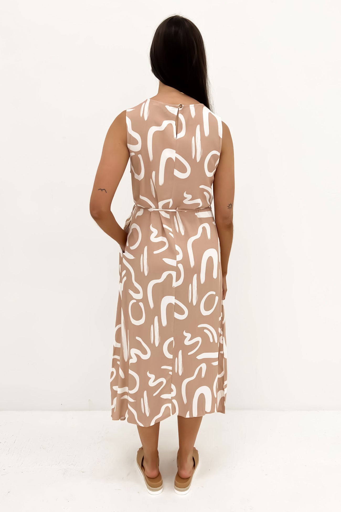 Shelbie Midi Dress Mocha