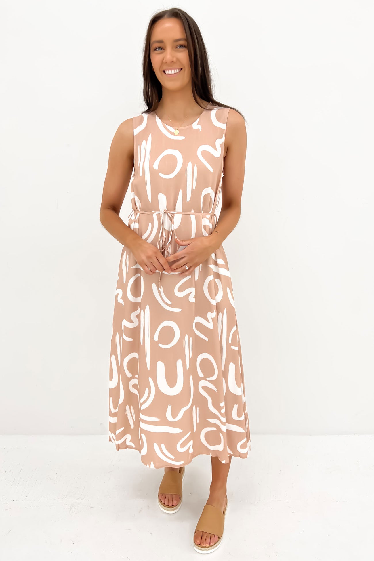 Shelbie Midi Dress Mocha