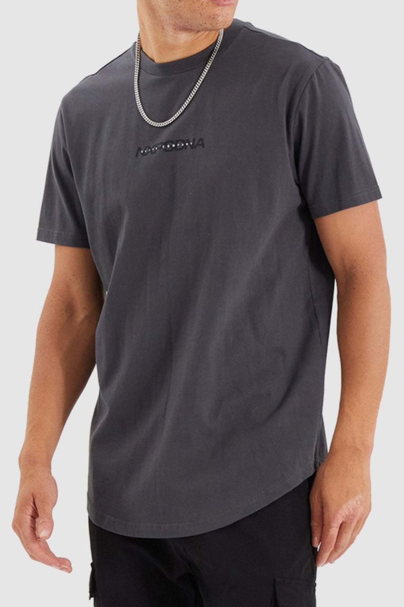 Sine Dual Curved Tee Asphalt Black