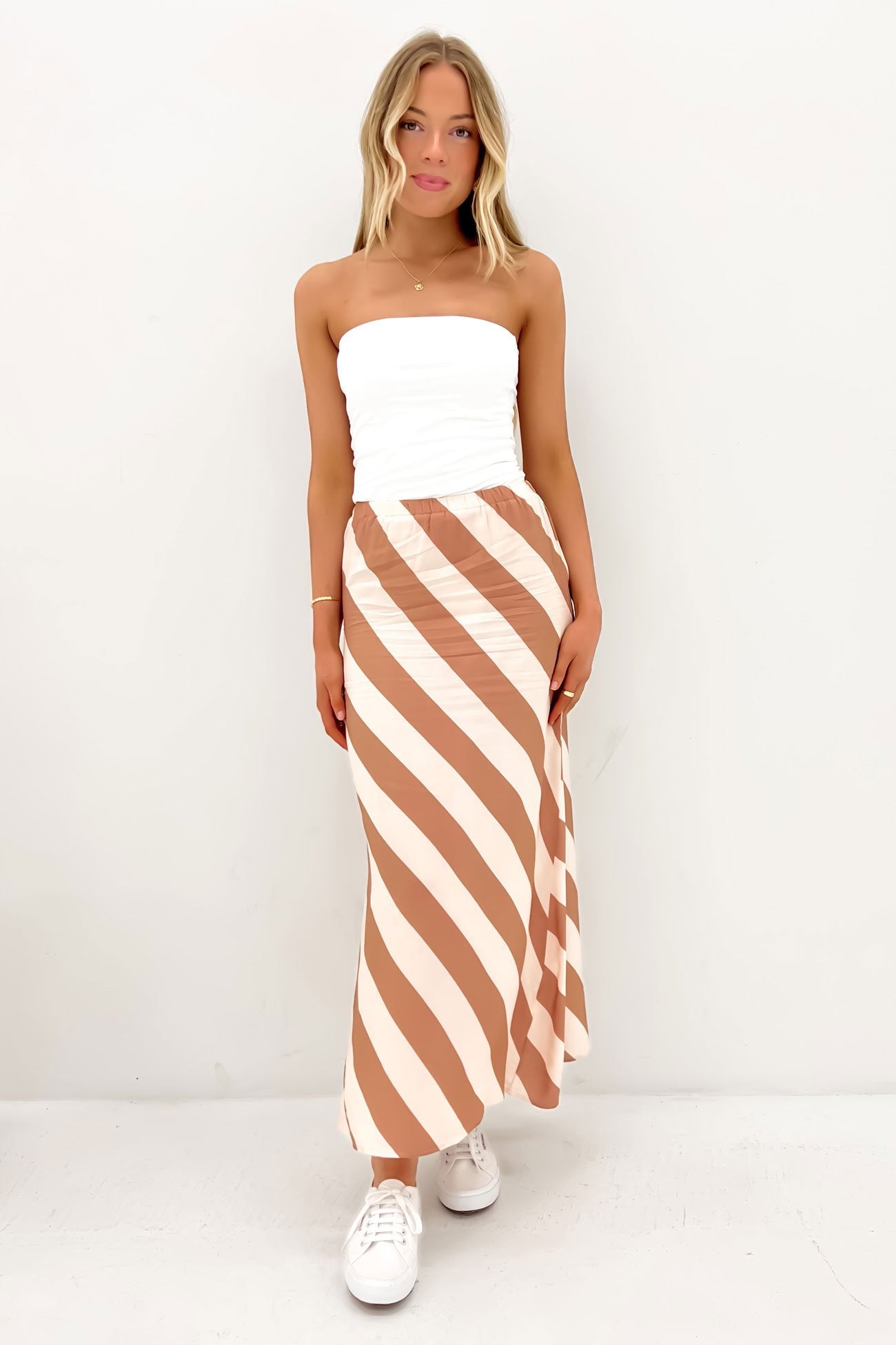 Soren Maxi Skirt Brown