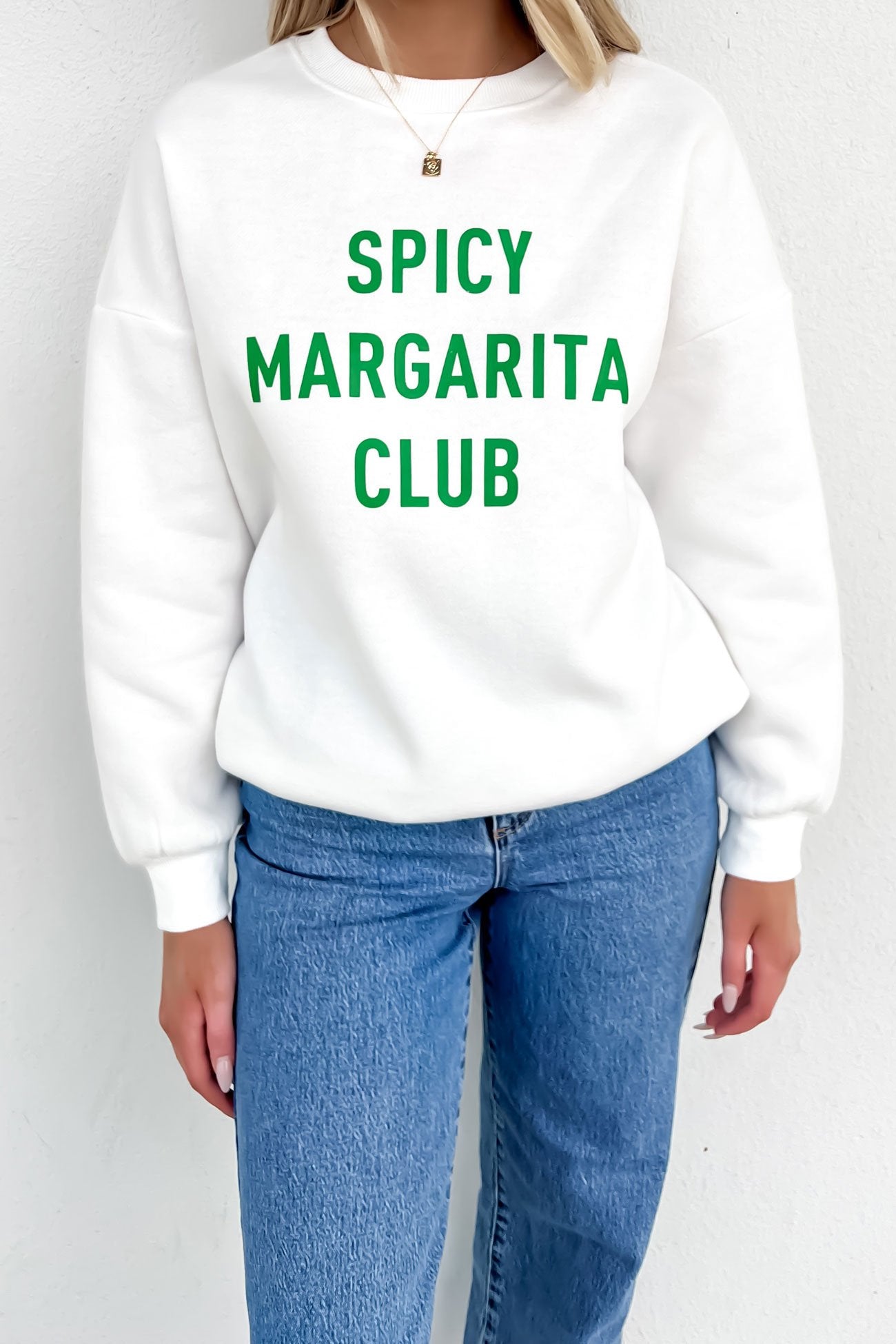 Spicy Margarita Club Crew White Green