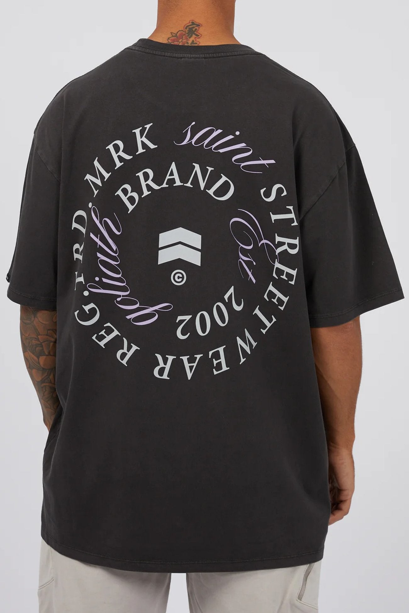 Spiral Tee Washed Black