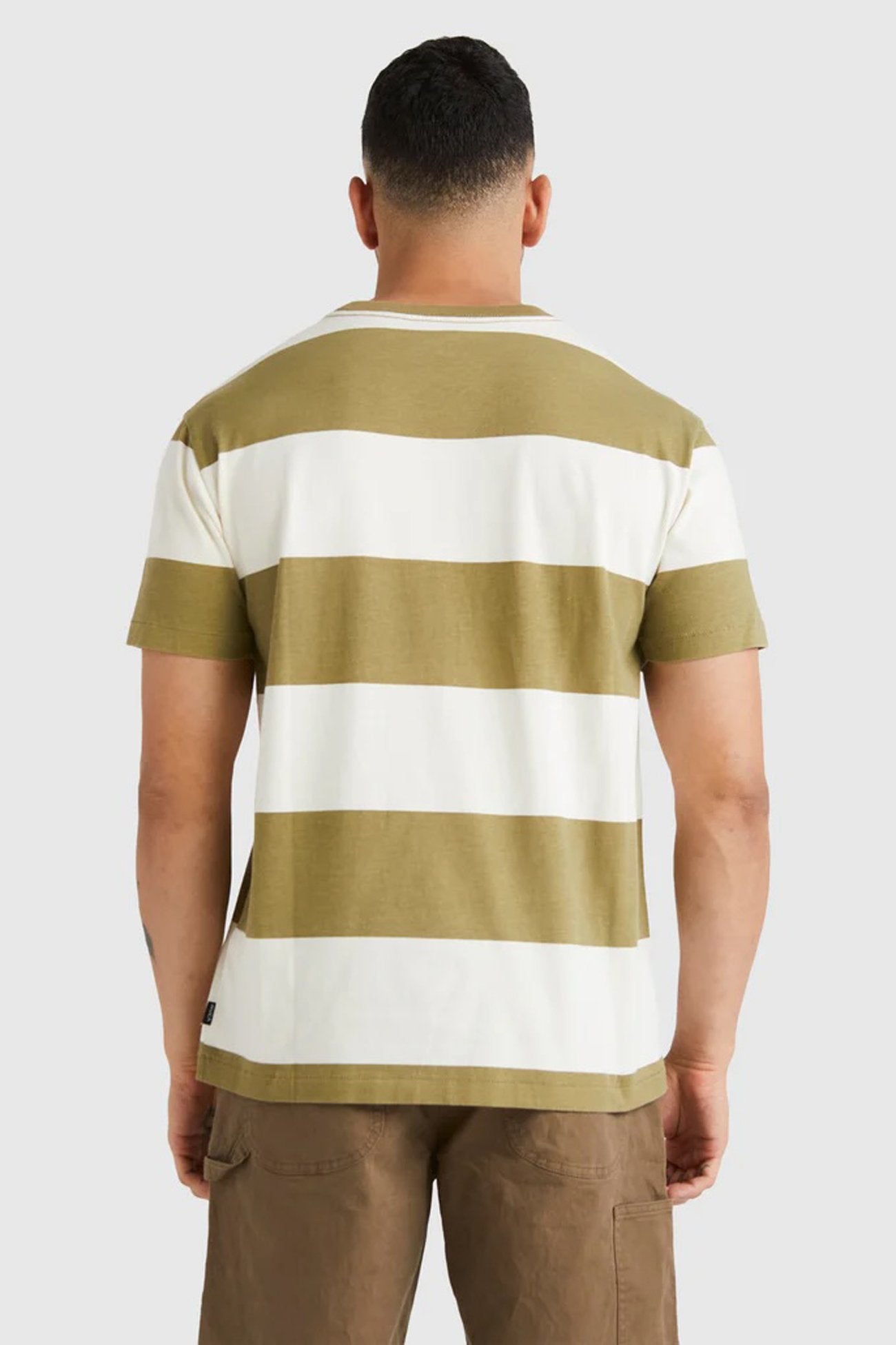 Spring Hit Stripe Short Sleeve Tee Herb