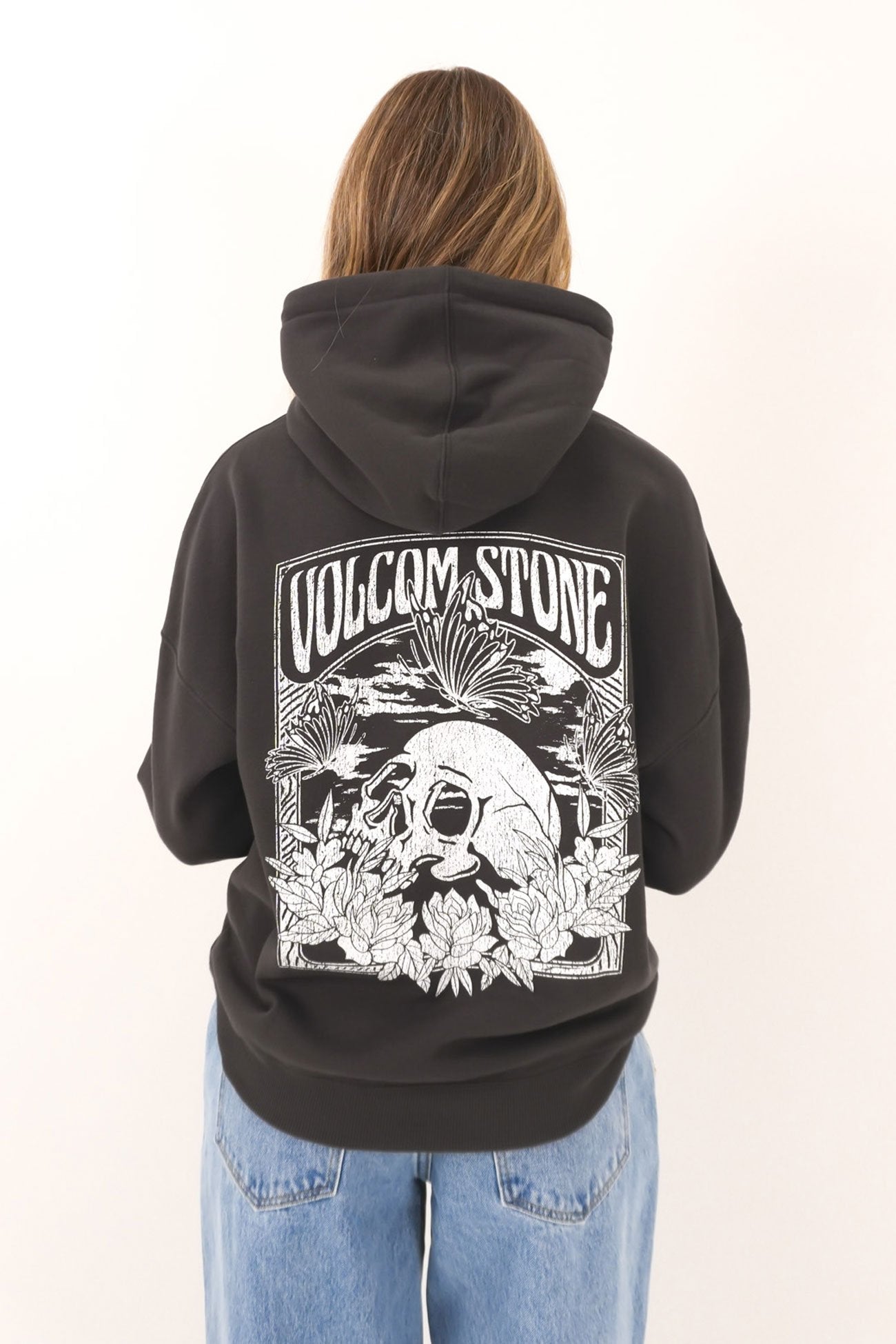 Stone Art Up Hoodie Vintage Black