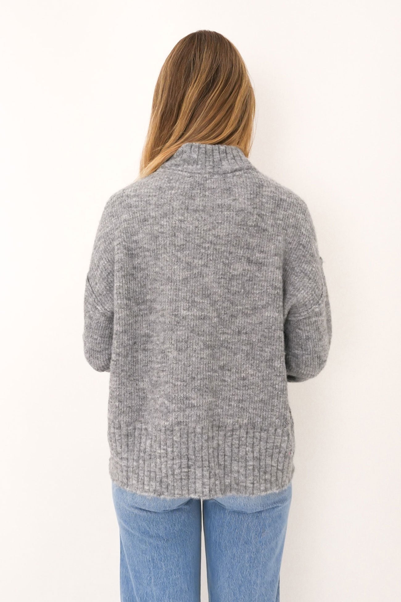 Suki Knit Jumper Grey Marle