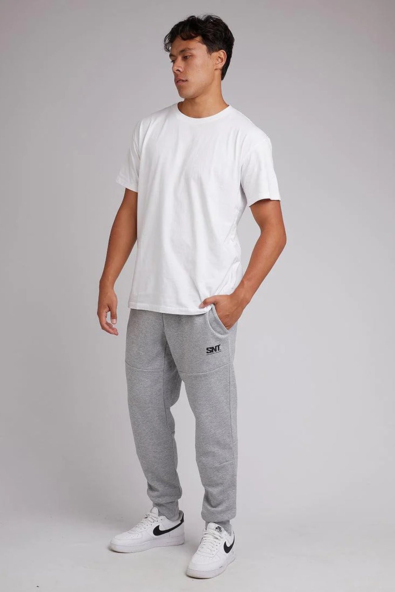 Tech Track Pant Grey Marle