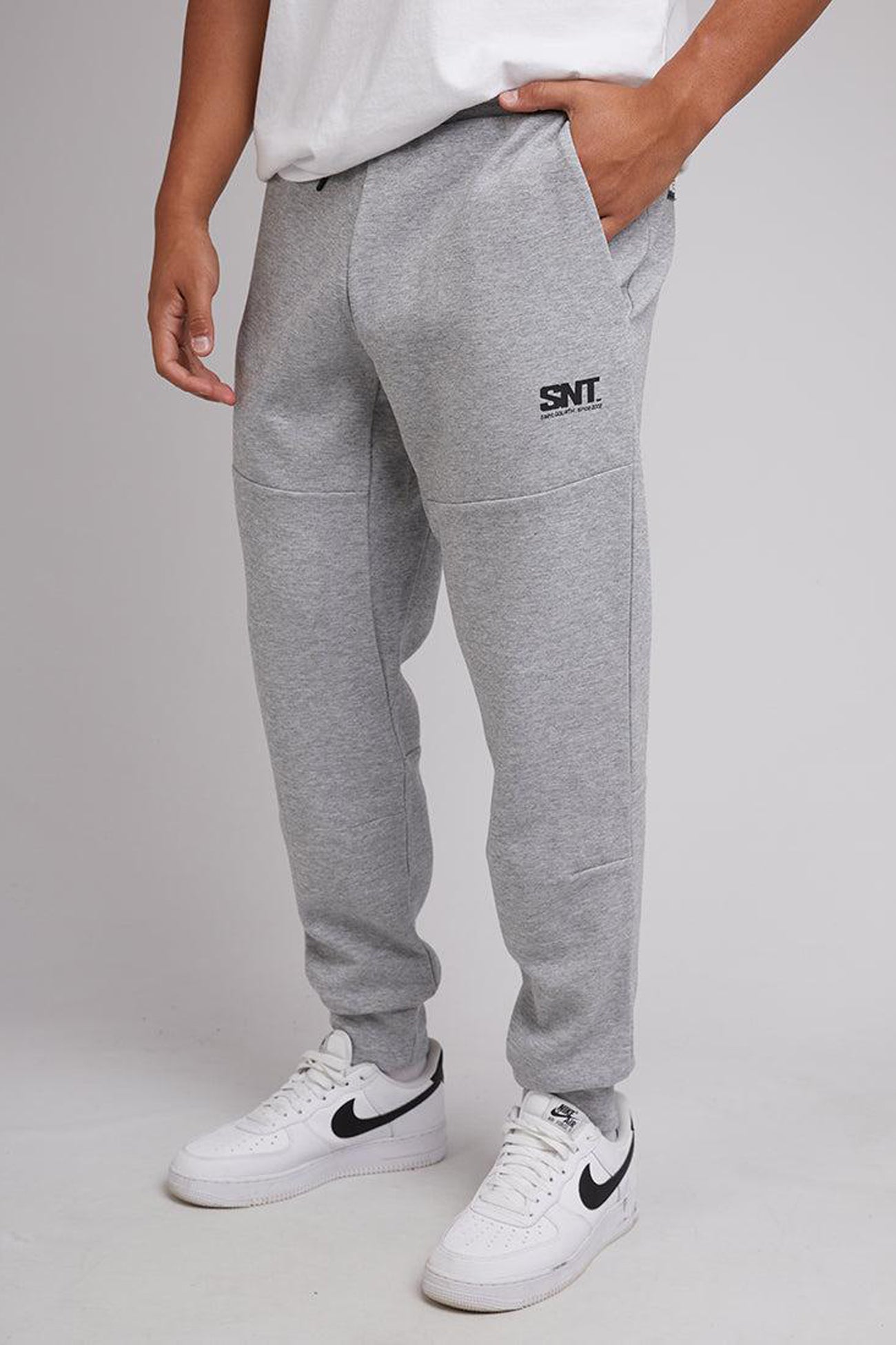 Tech Track Pant Grey Marle