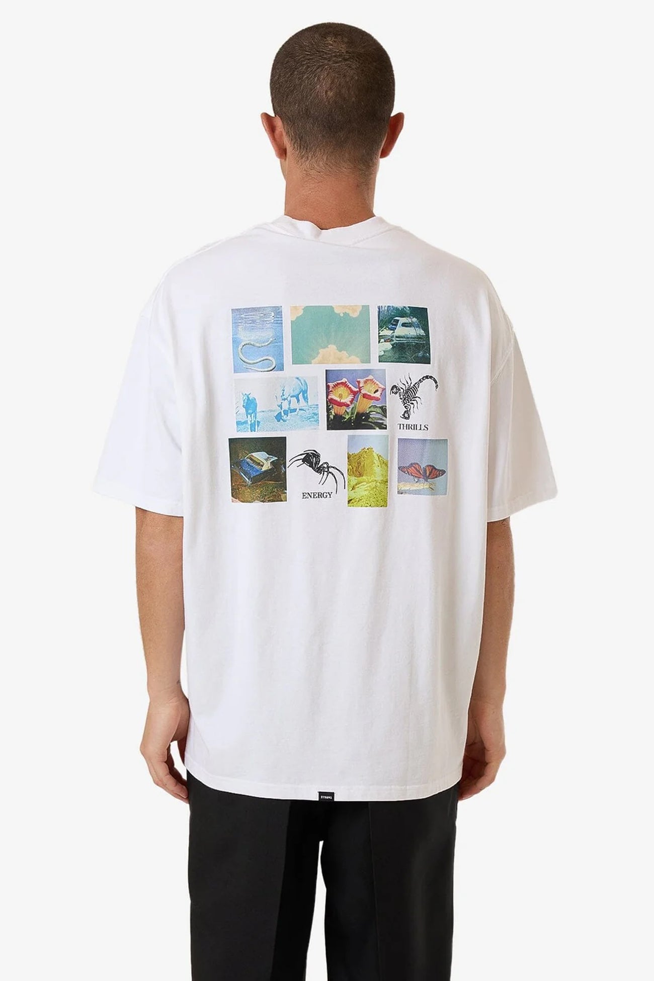 Thrills Energy Box Fit Oversize Tee White