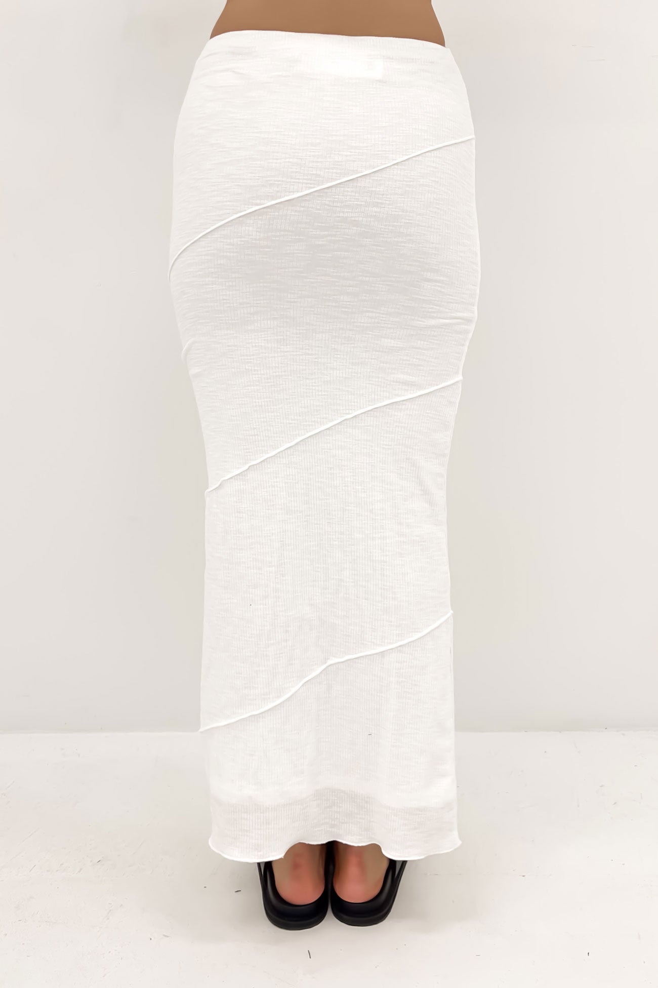 Tina Maxi Skirt White