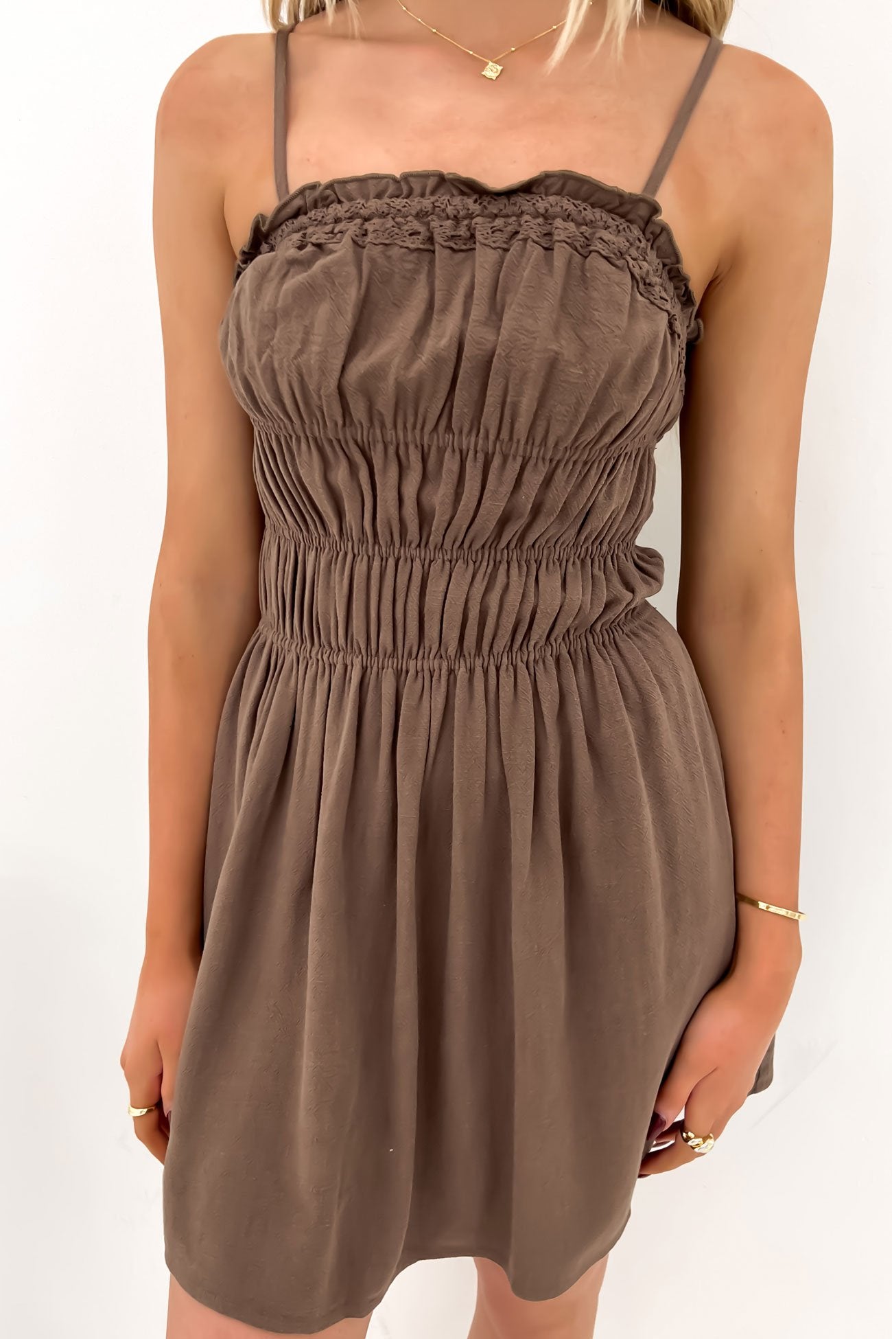 Toledo Mini Dress Brown