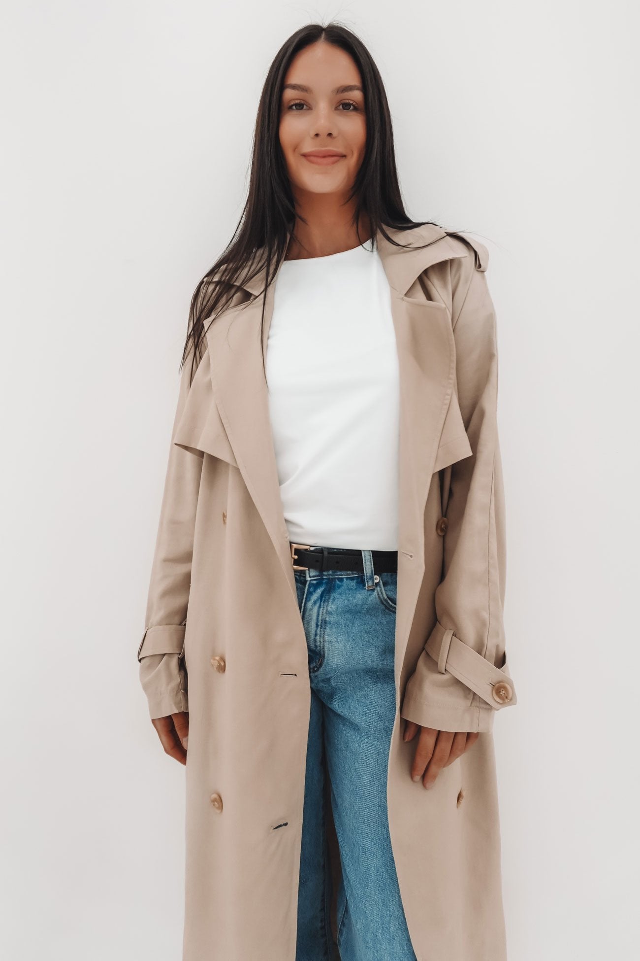 Toledo Trench Coat Bone