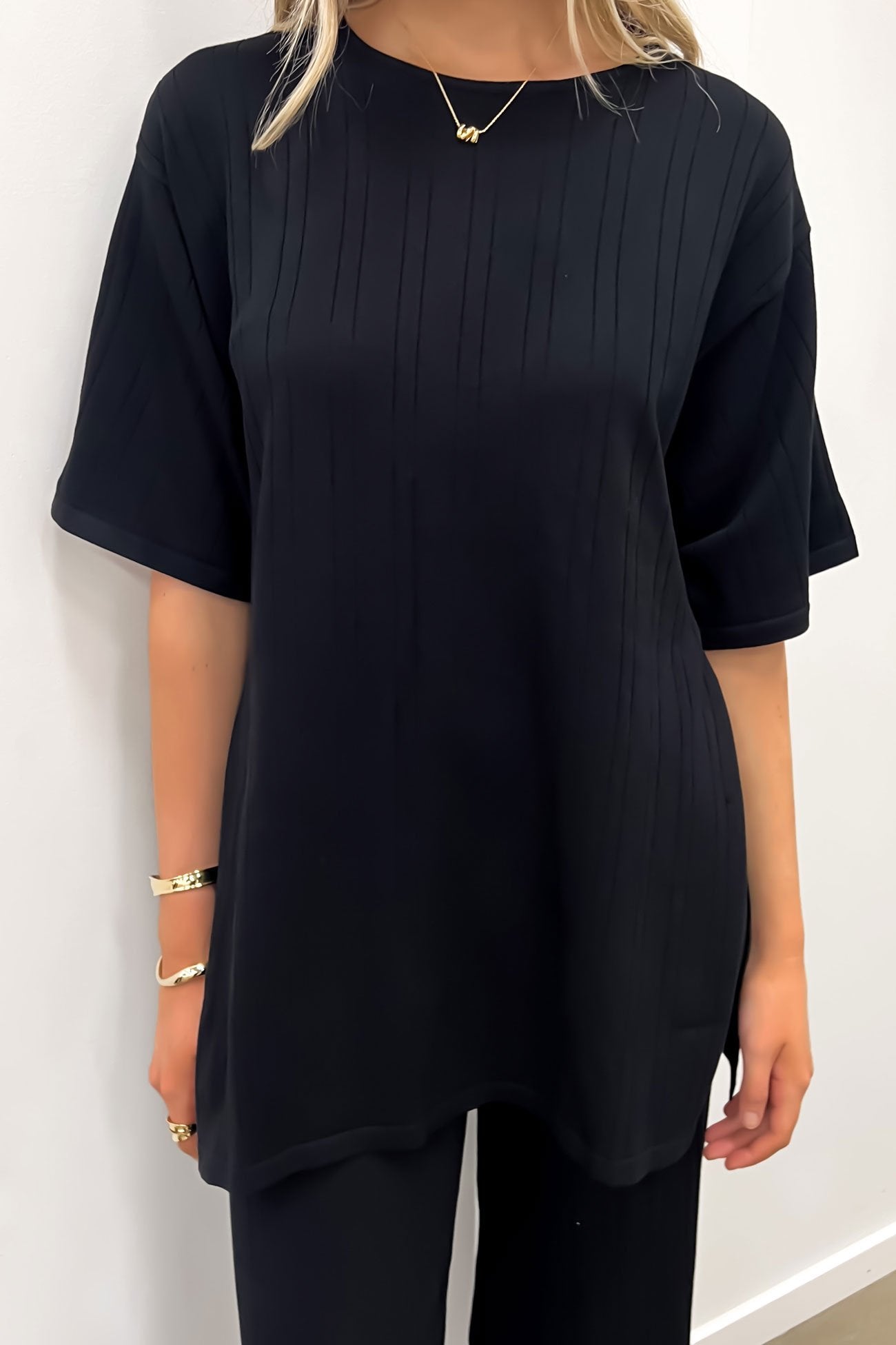 Trisha Top Black Knit