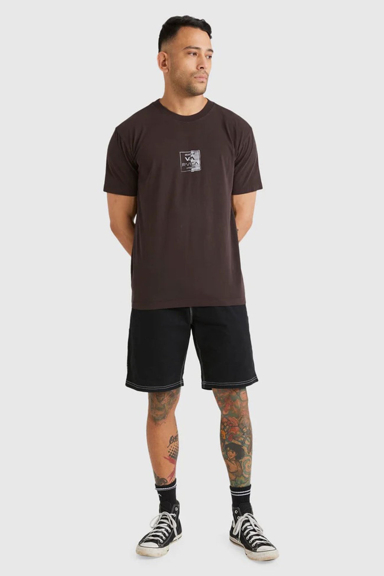 VA Torn Short Sleeve Tee Chocolate Torte