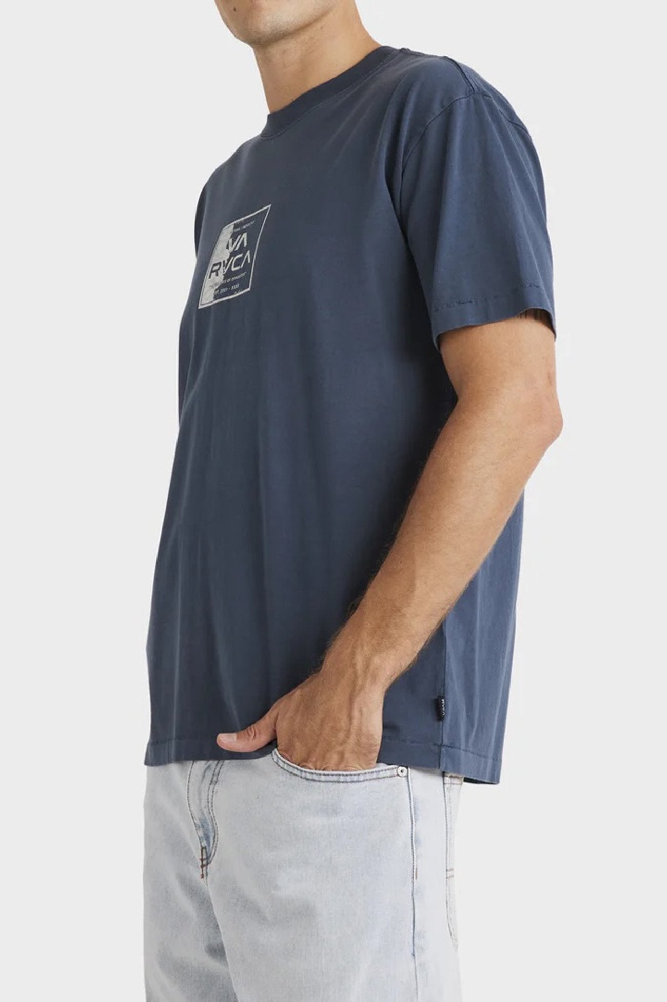 VA Torn Short Sleeve Tee Petrol Blue