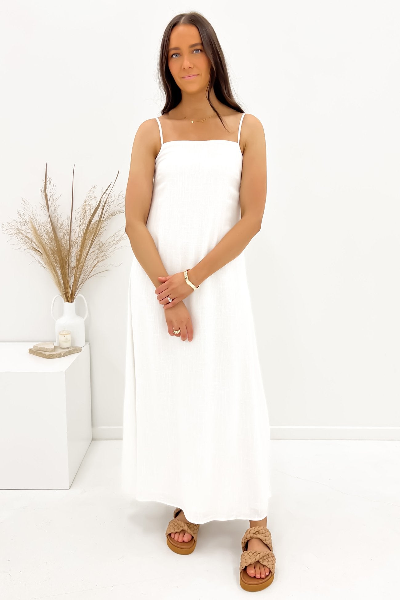 Viktor Maxi Dress White