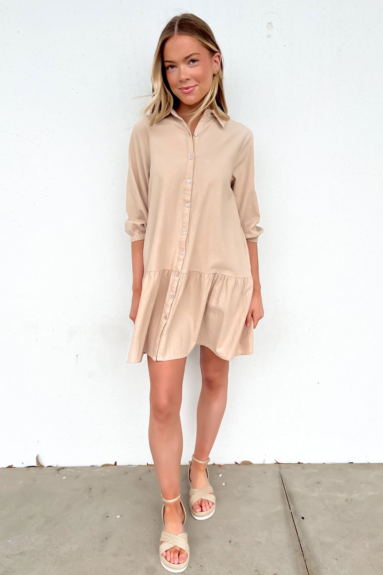 Weston Mini Dress Tan