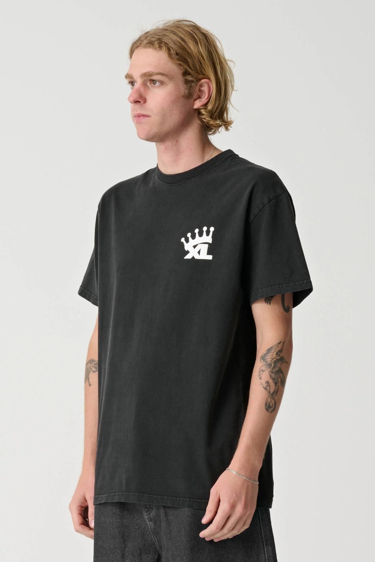 XL Crown Short Sleeve Tee Pigment Black