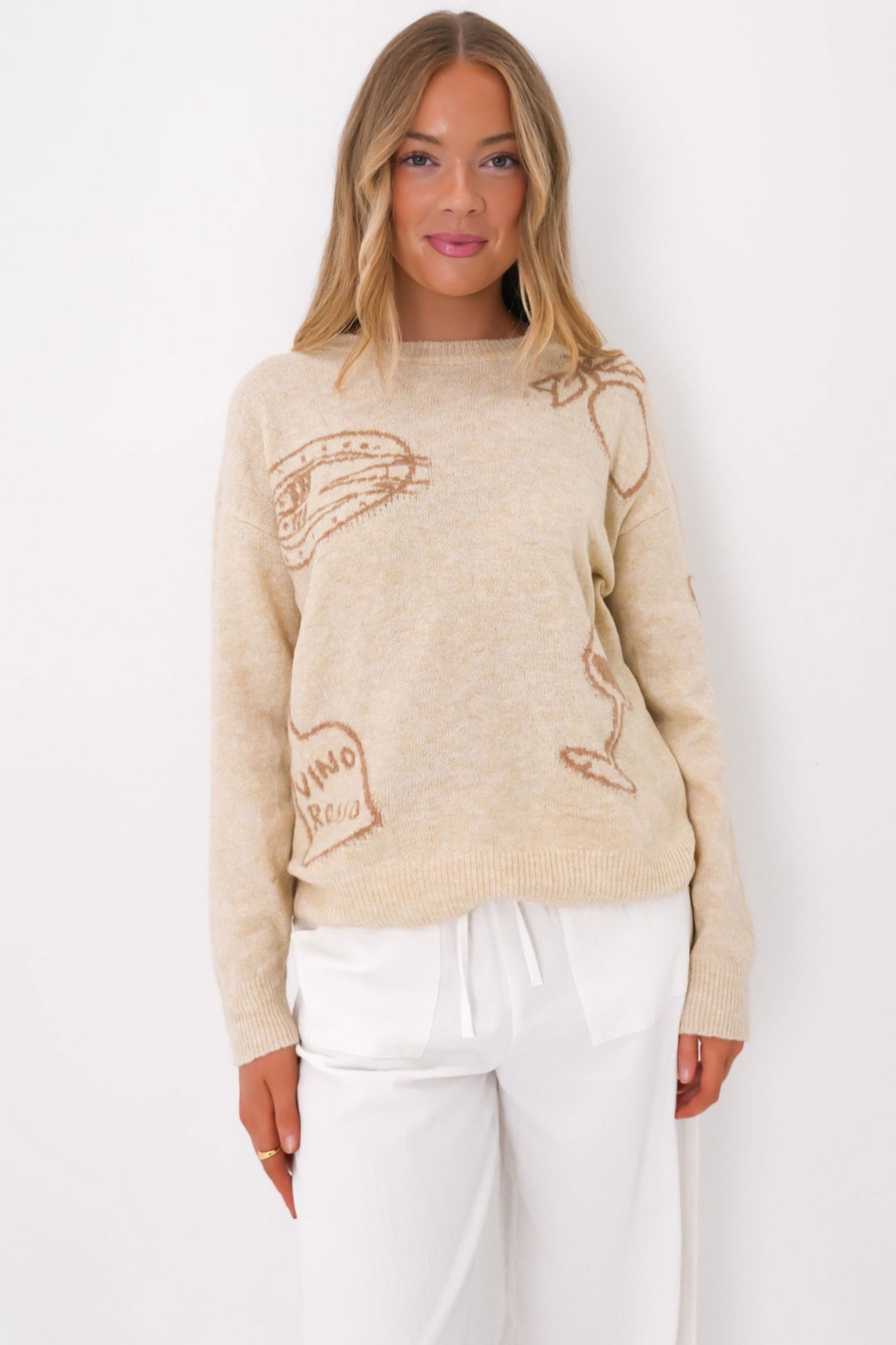 Zeke Knit Jumper Cream