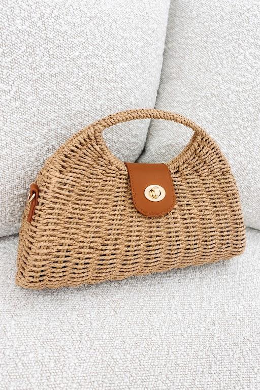 Maggie Straw Bag Tan