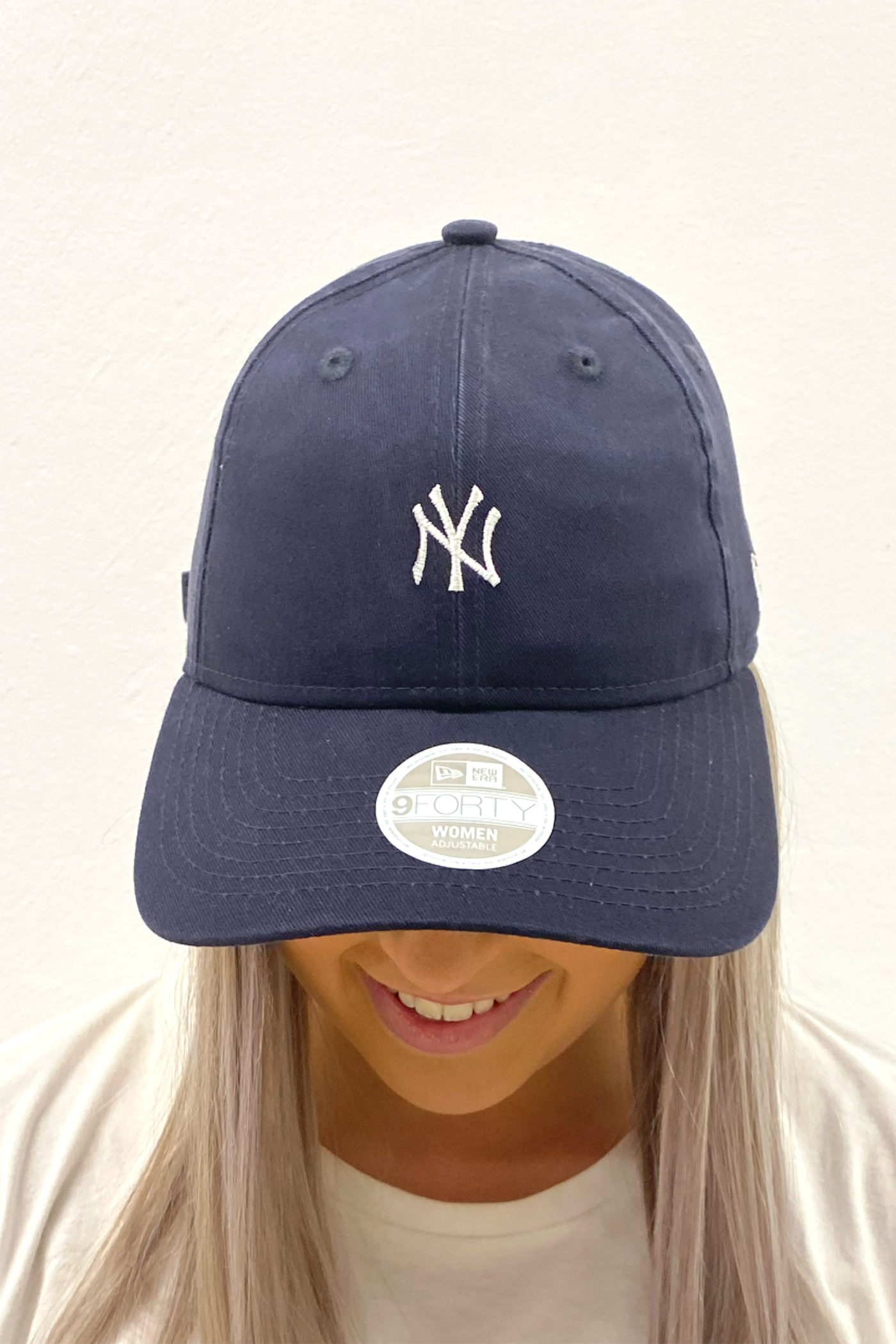 New York Yankees Mini 9FORTY Cloth Strap Washed Navy