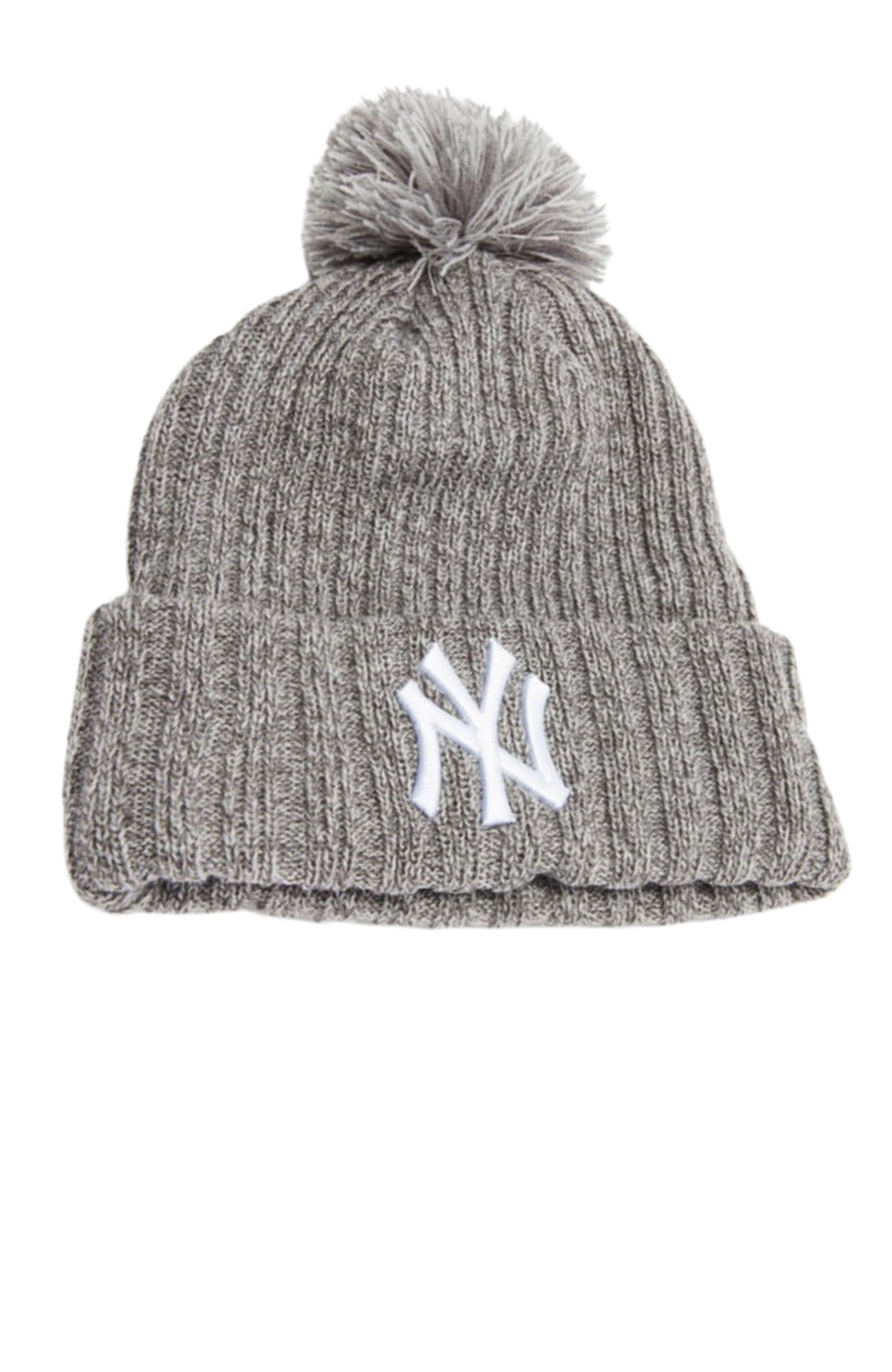 New York Yankees Knit Beanie Grey Marle