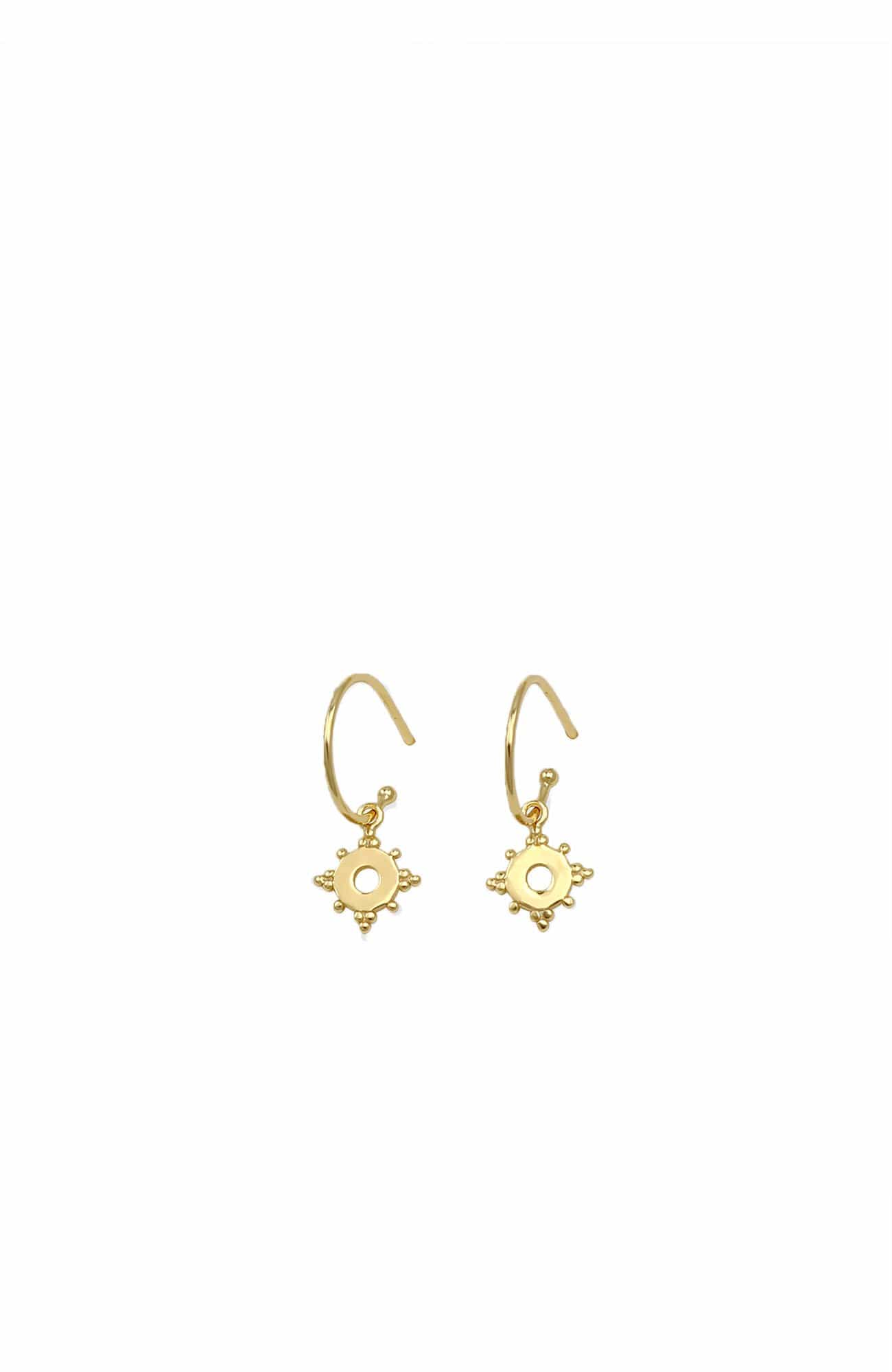 Pia Earrings Sterling Silver Gold