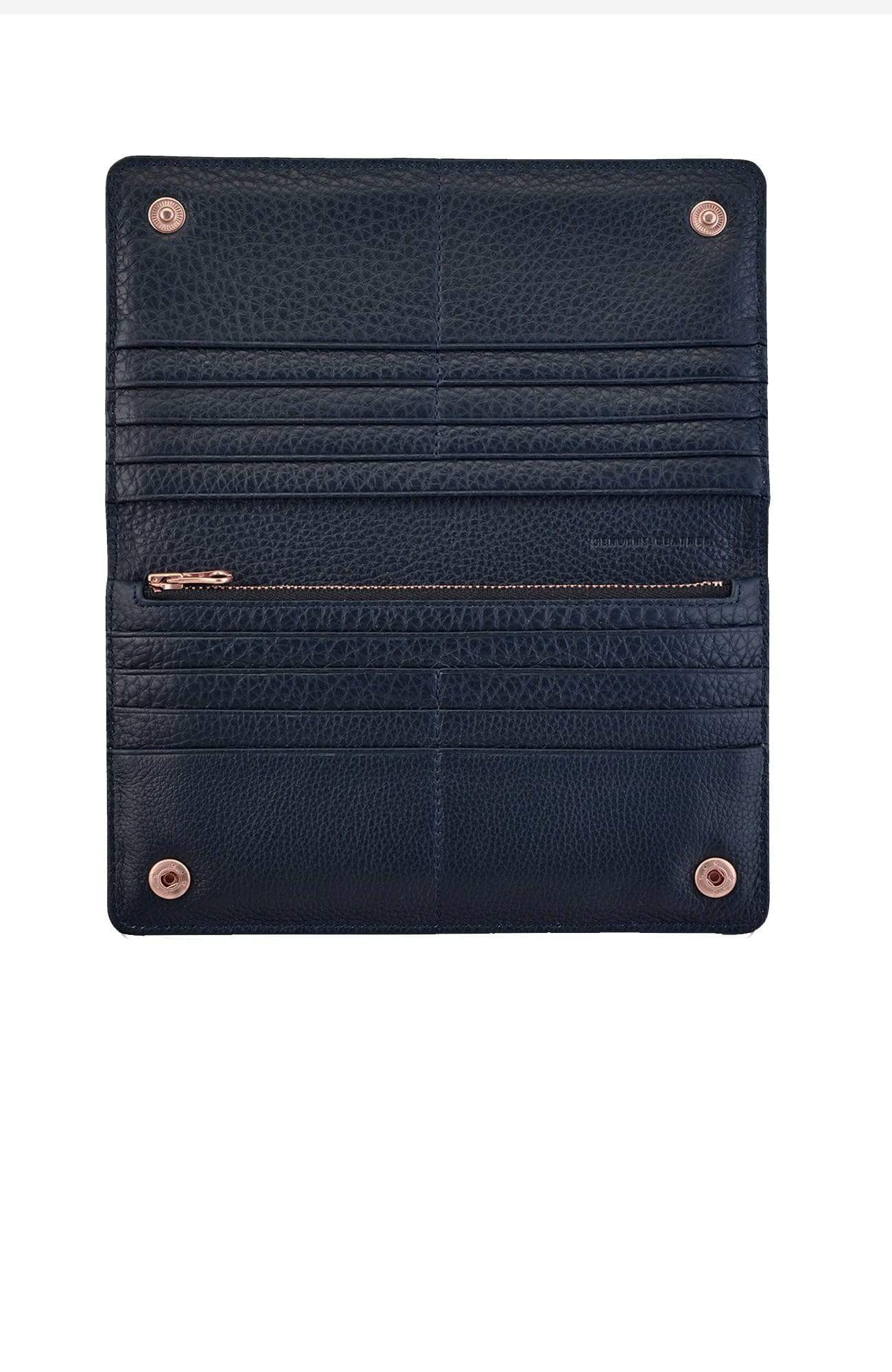 Triple Threat Wallet Navy Blue