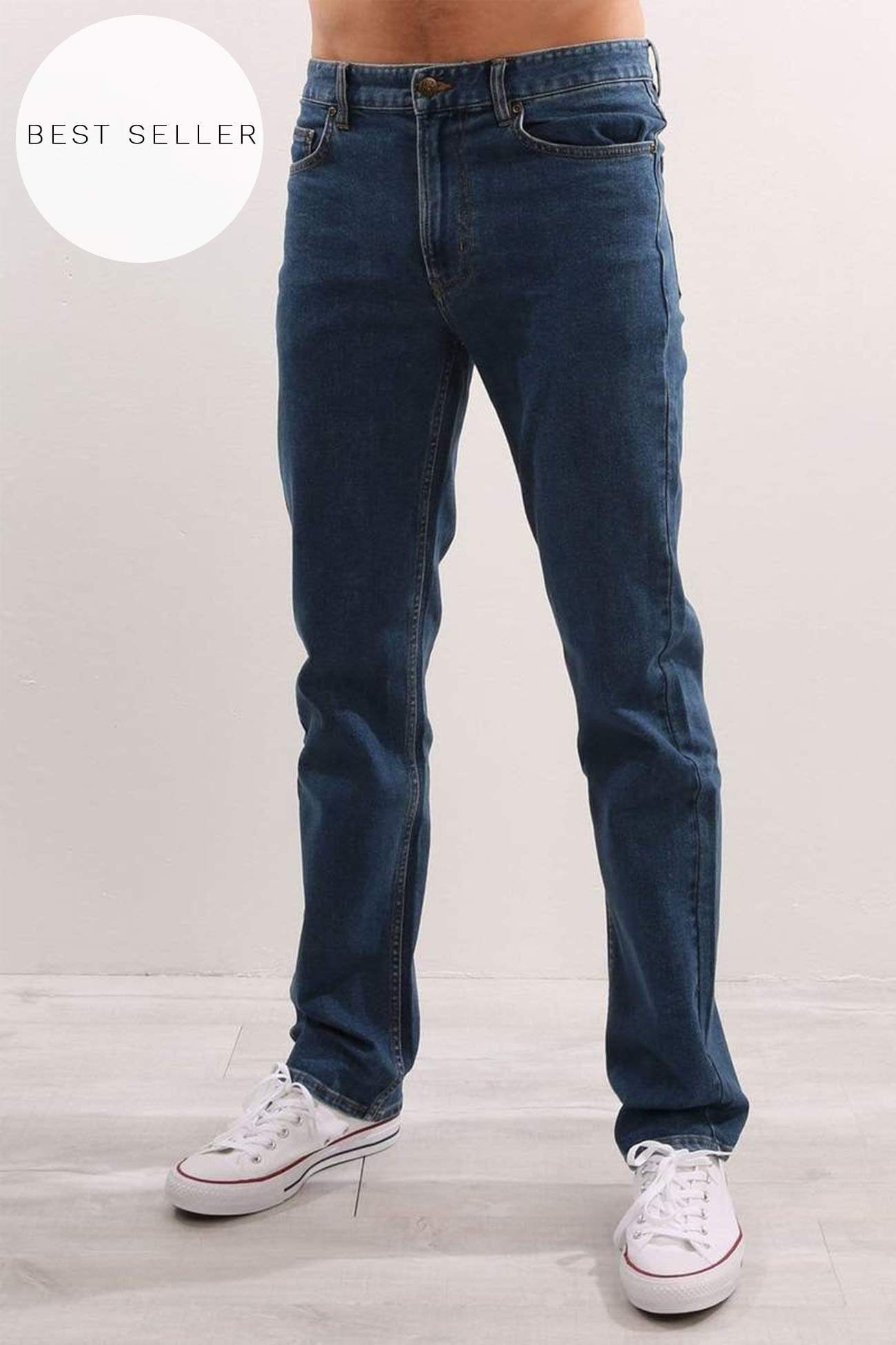 Straight Stretch Jean Stonewash