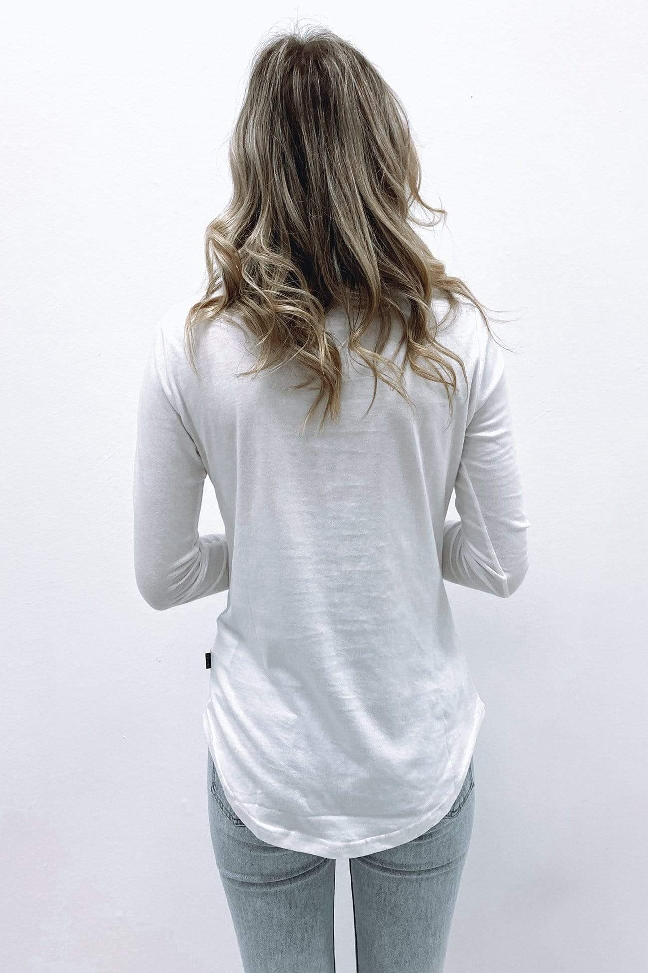 Kara Long Sleeve Tee White