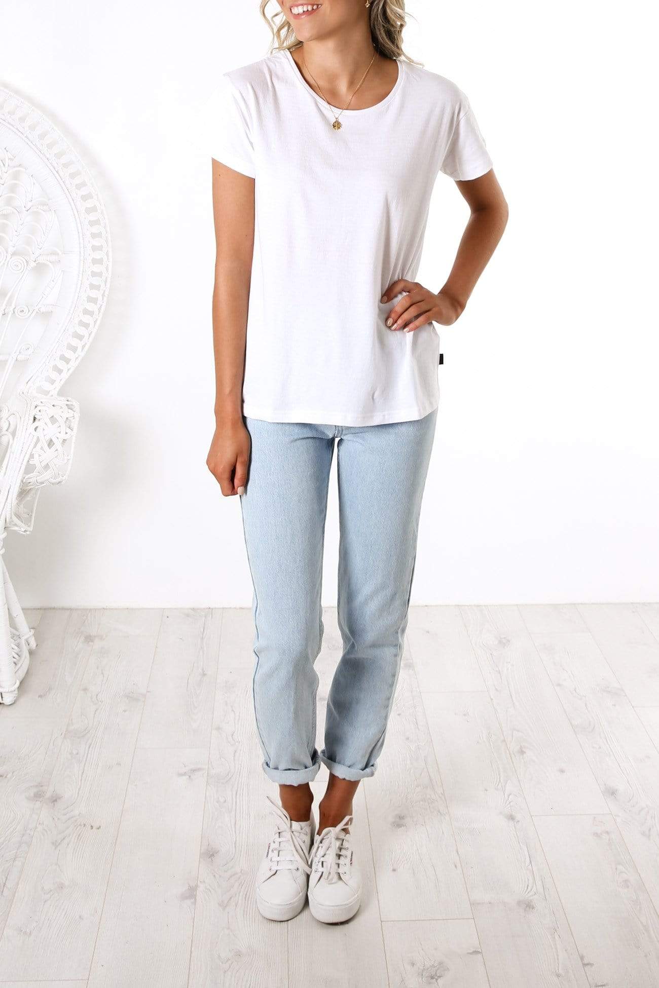 Polly Tee White