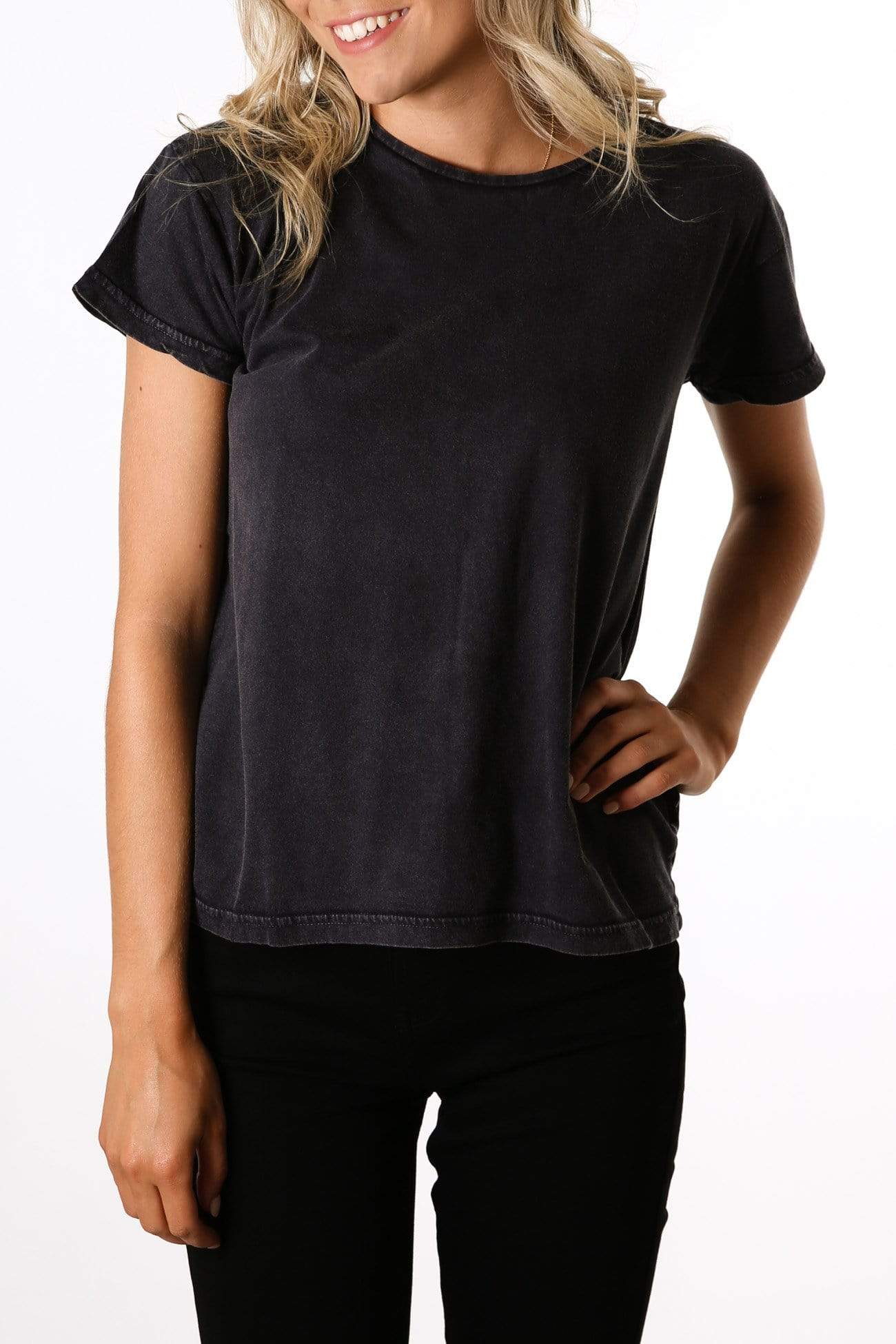 Polly Tee Washed Black