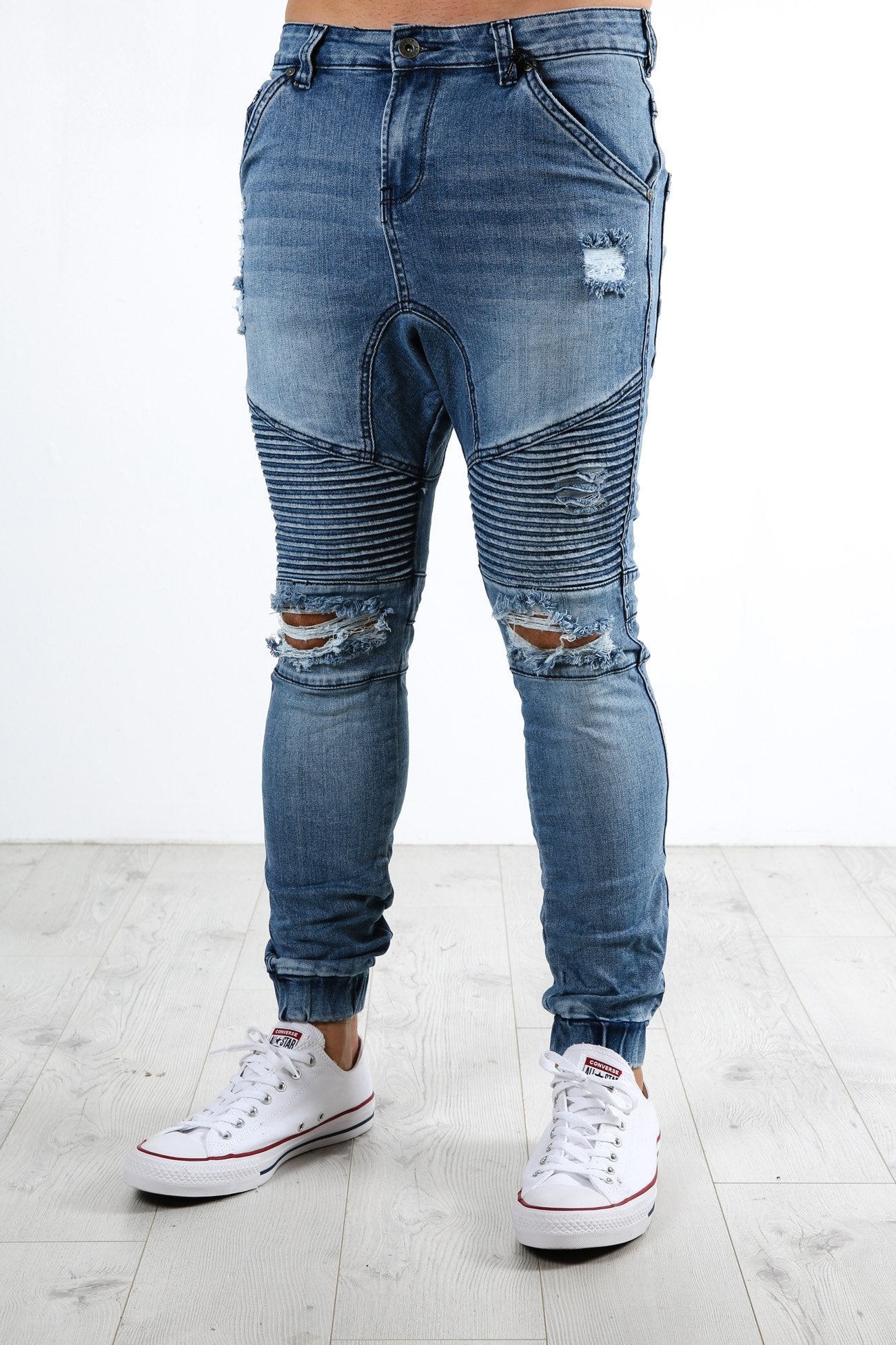 Outlaw Cuffed Pant Motley Blue