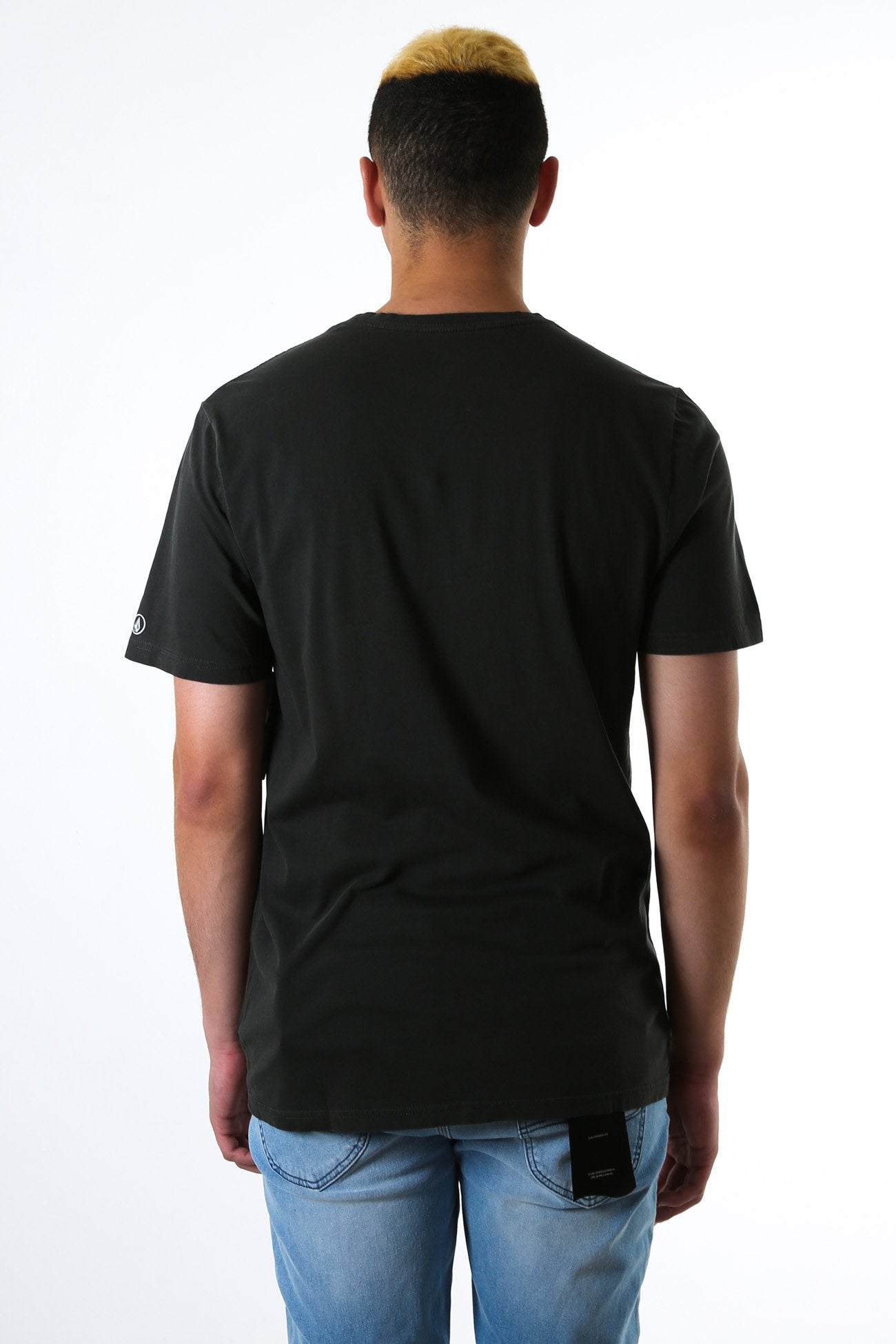 Wash Solid Short Sleeve Tee Black