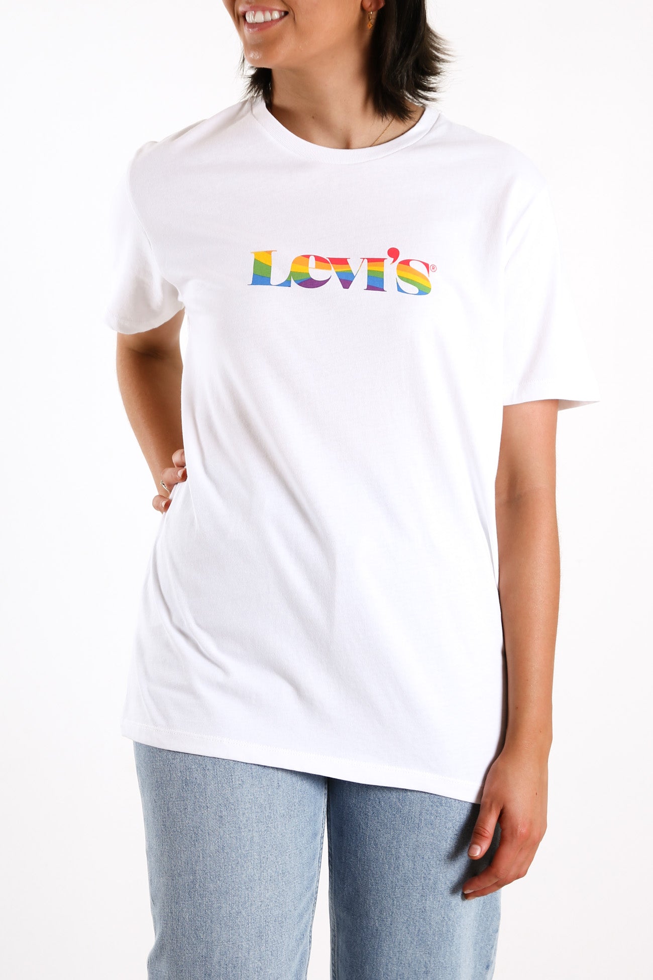 Community Tee Pride Logo White