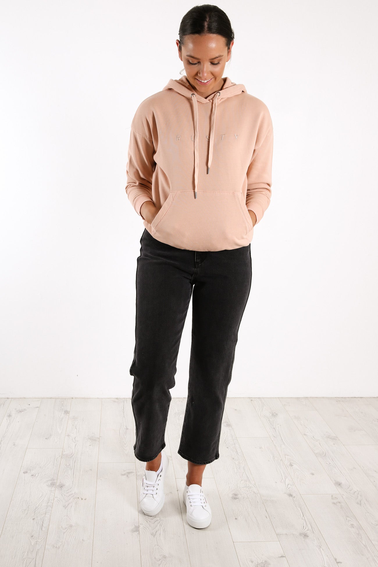 Essentials Ember Hooded Fleece Rose Cloud