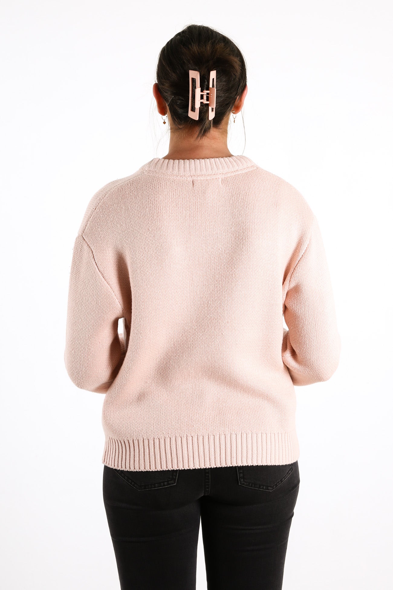 Reputation Knit Crew Pink