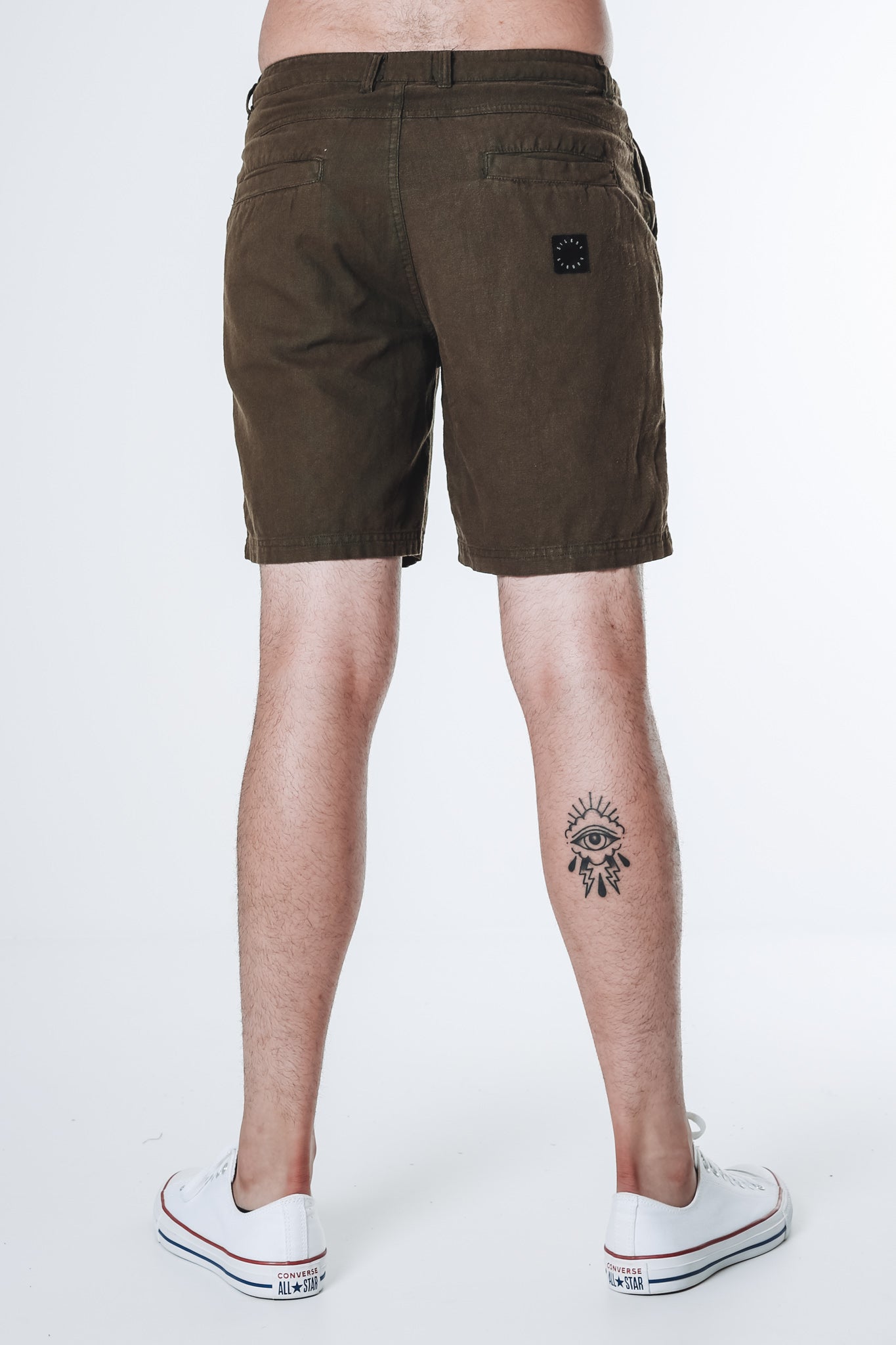 Linen Blend Walk Short Khaki