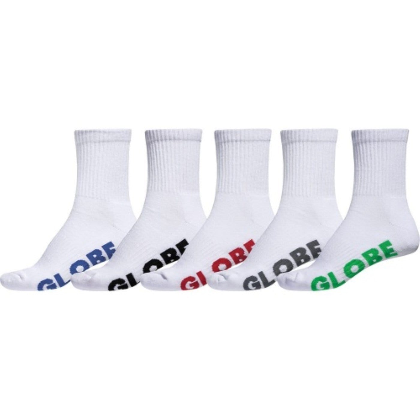 Stealth Crew Sock 5 Pack White