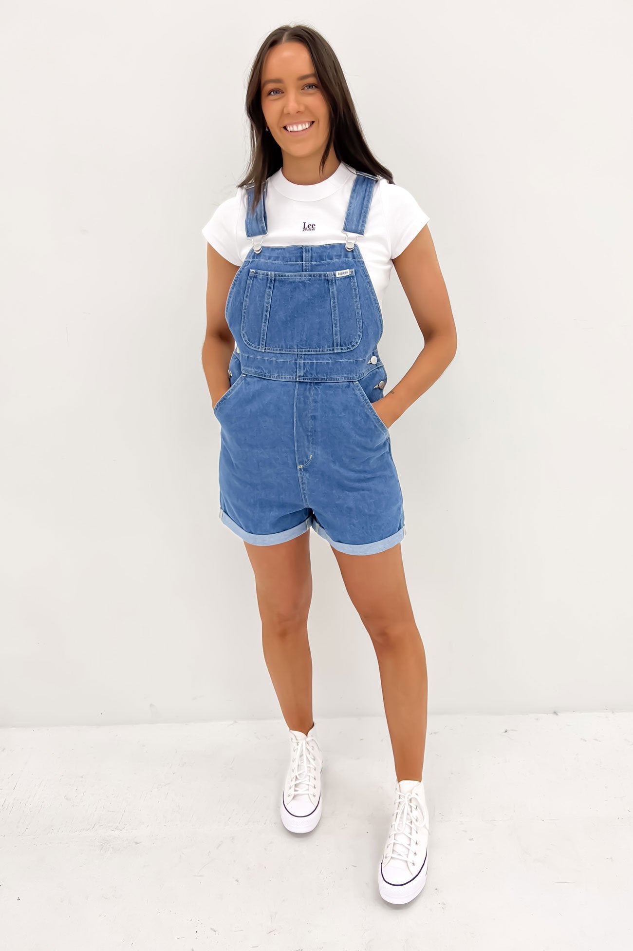 90s Dungaree Short River Fade