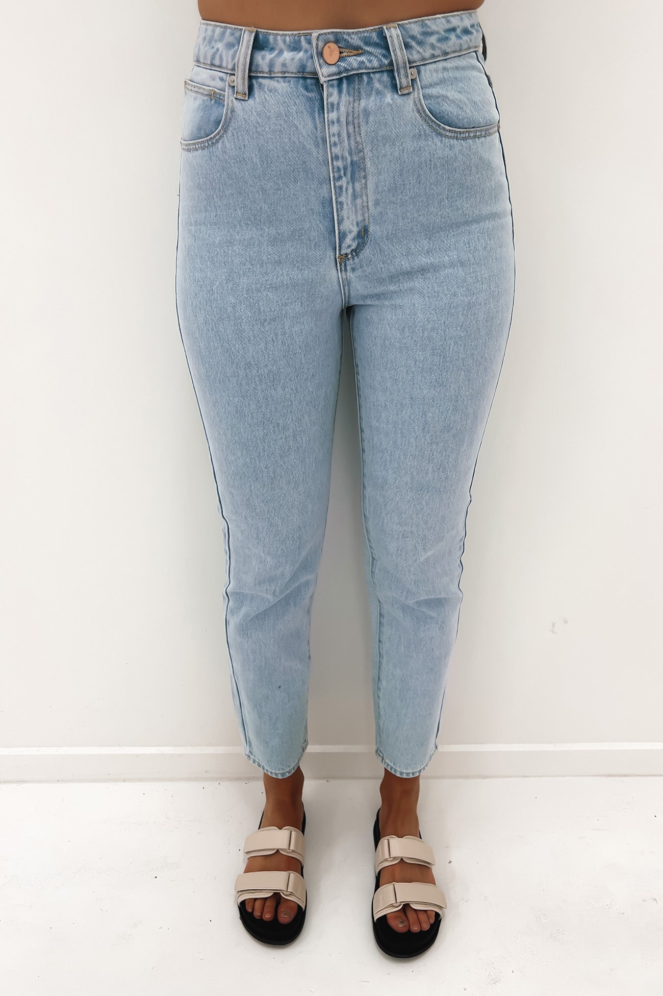 A 94 High Slim Jean Dawn Stone