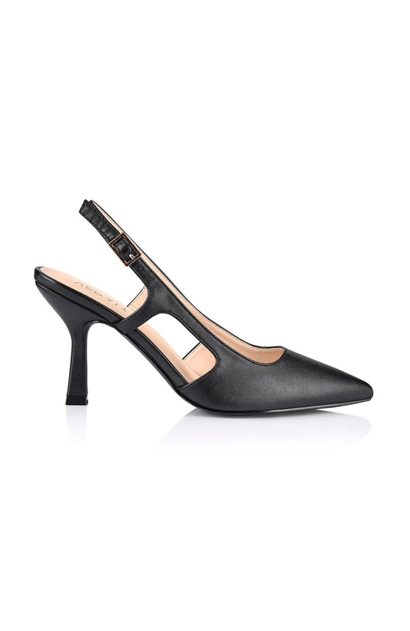 Spencer Slingback Pumps Black Smooth