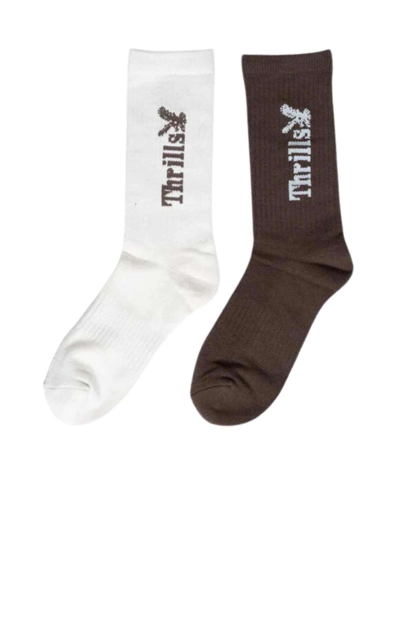 Thrills Workwear 2 Pack Sock Tarmac Heritage White