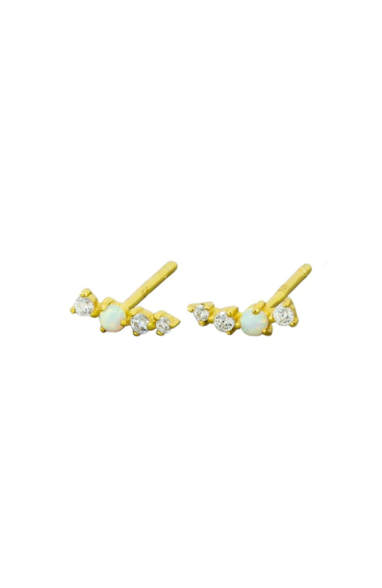 Kiyoko Studs Sterling 925 Gold