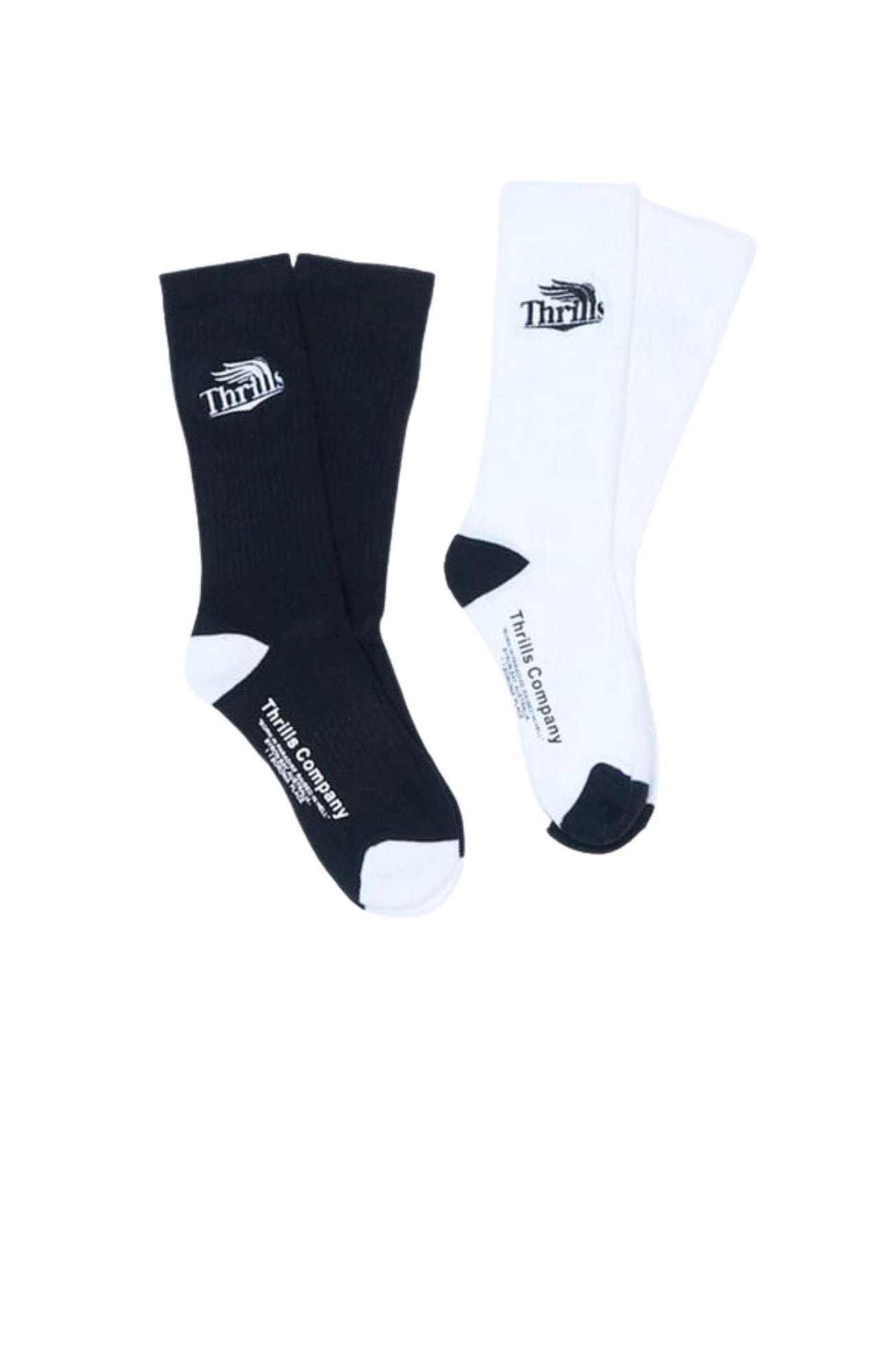 High Life 2 Pack Sock Black White